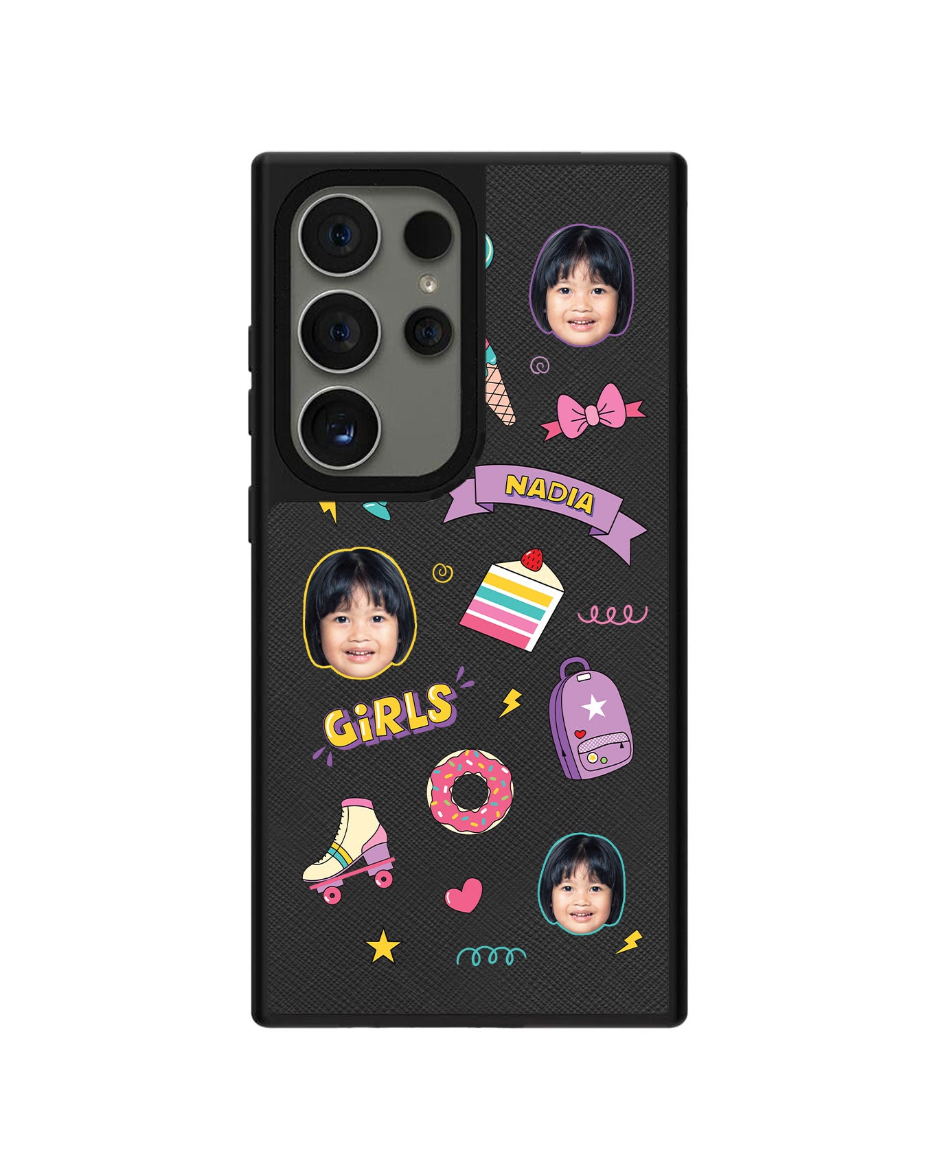 Android Leather Grip - Face Grid Comic