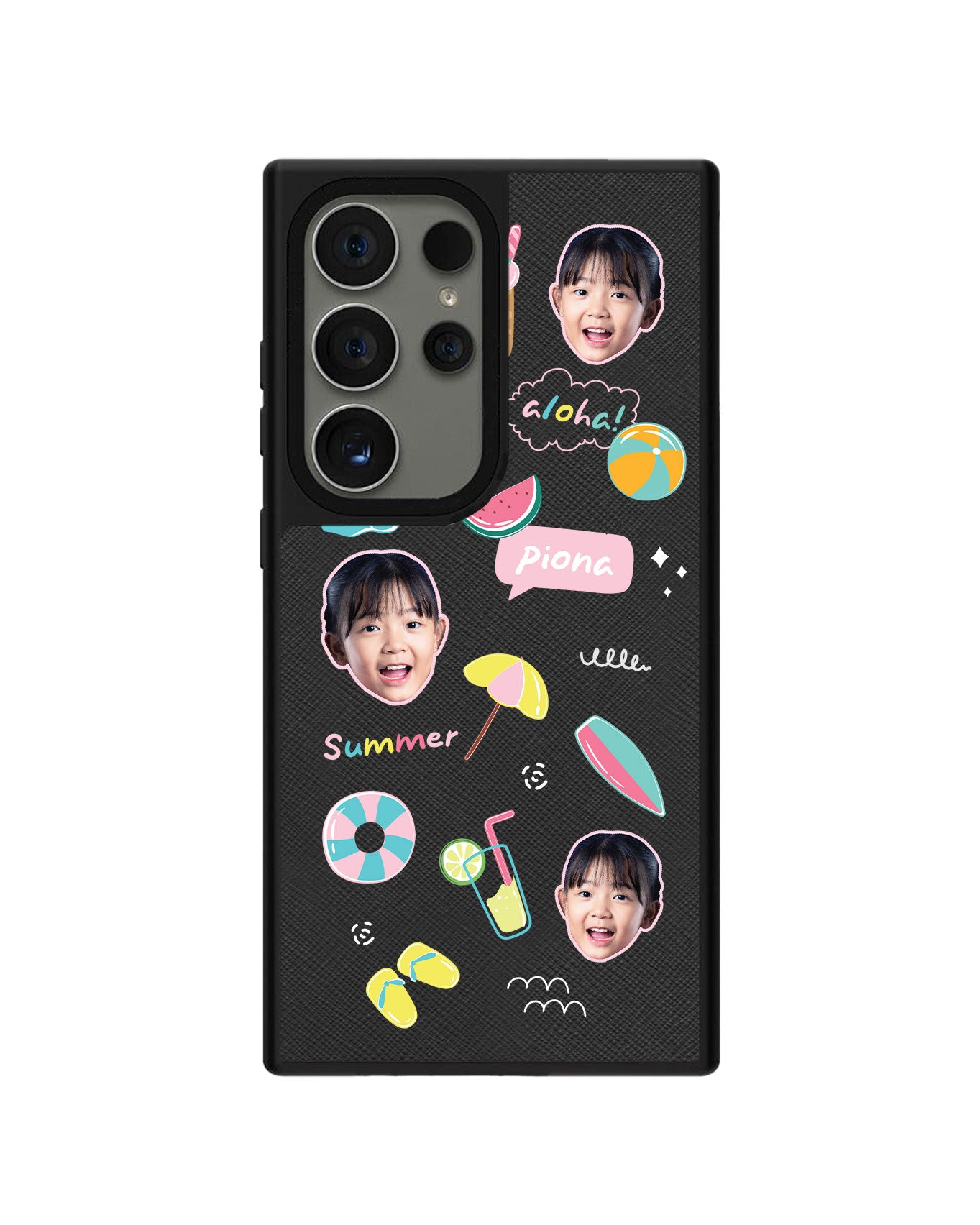Android Leather Grip - Face Grid Summer