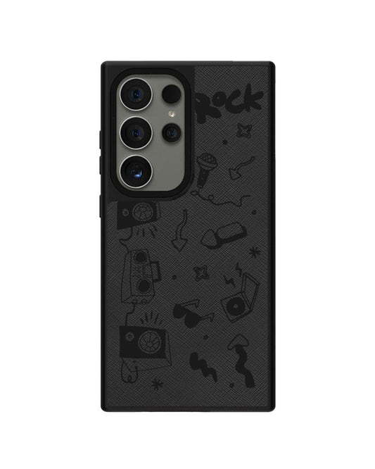 Android Leather Grip - Rock n Roll Black