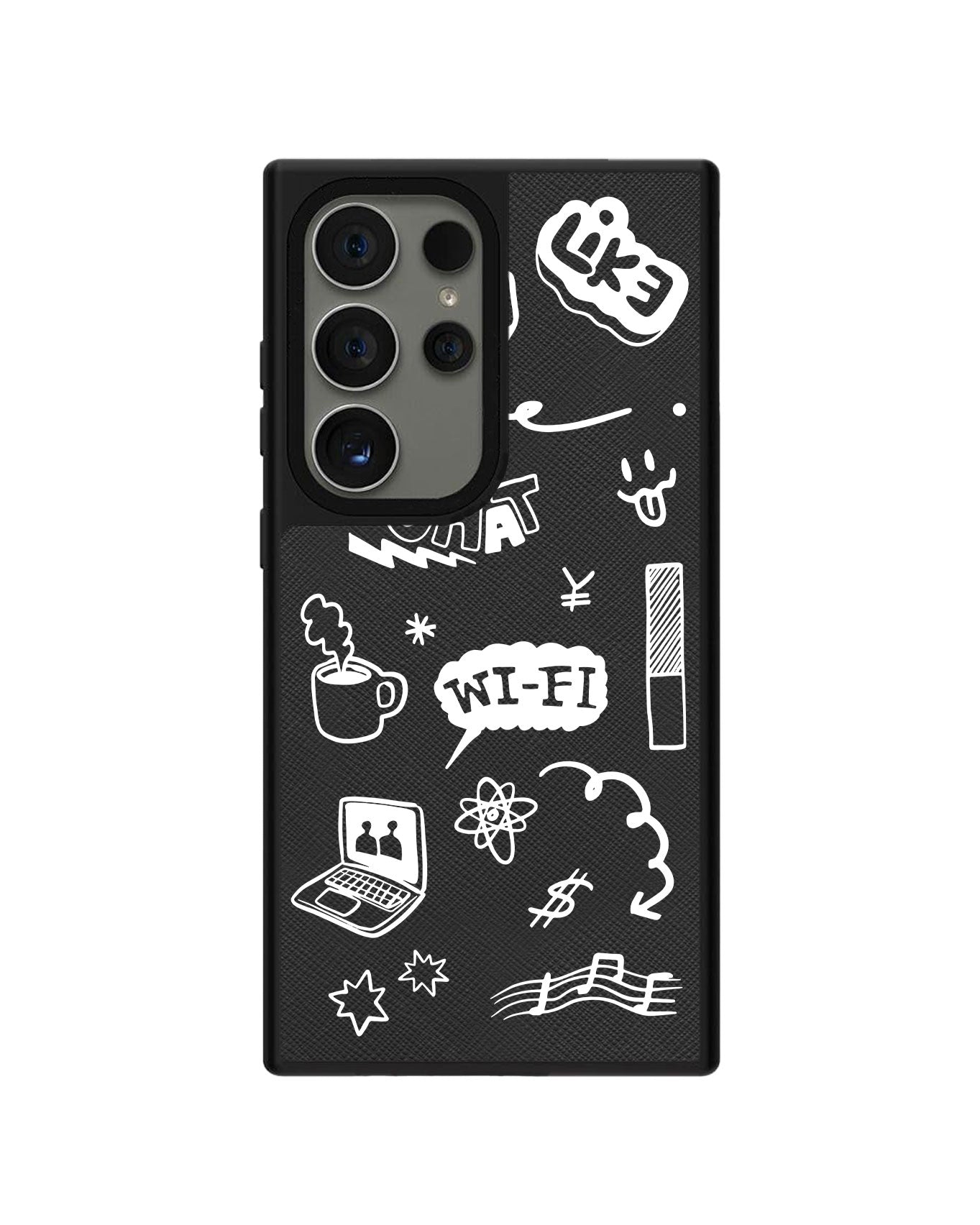 Android Leather Grip - Social White