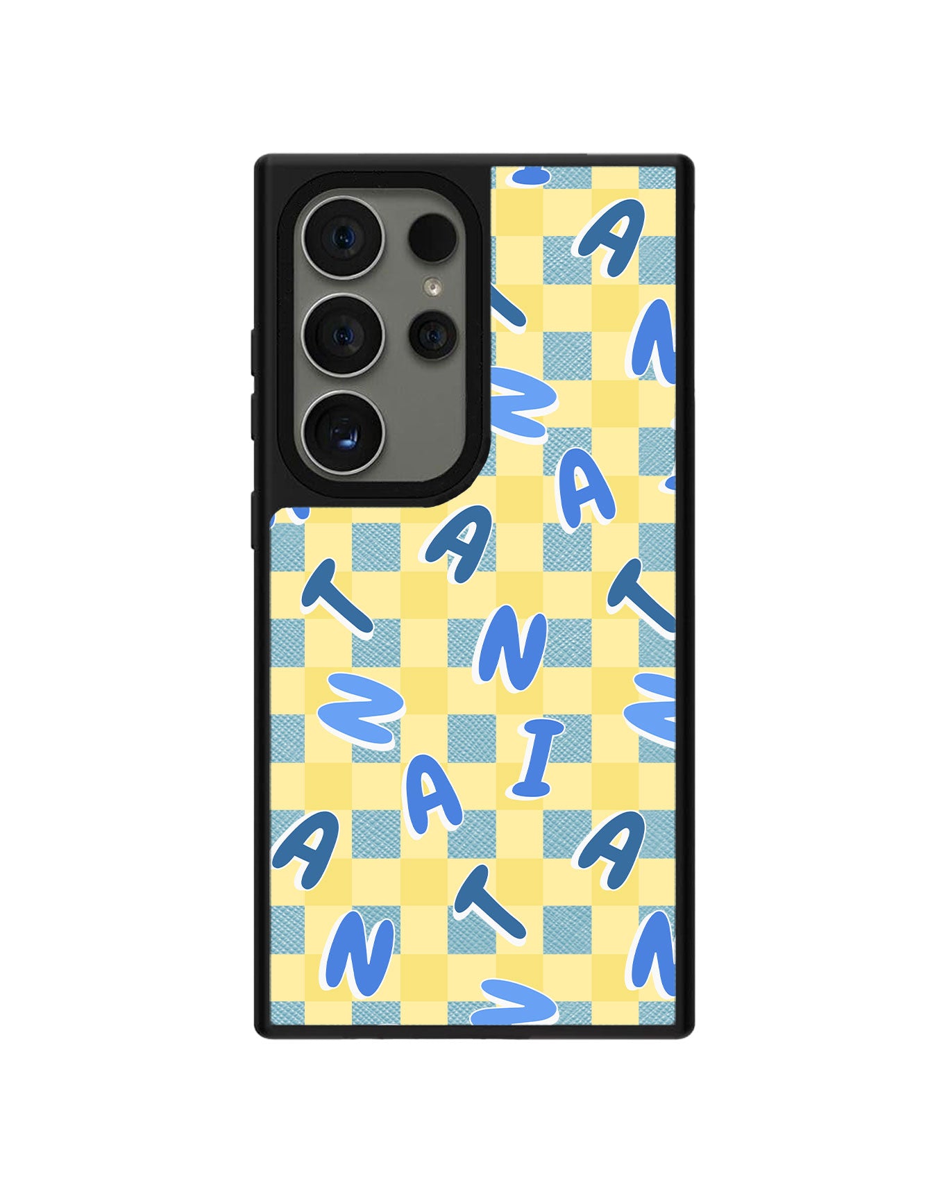 Android Leather Grip - CUSTOM MONOGRAM 3.0 Checkered 3.0