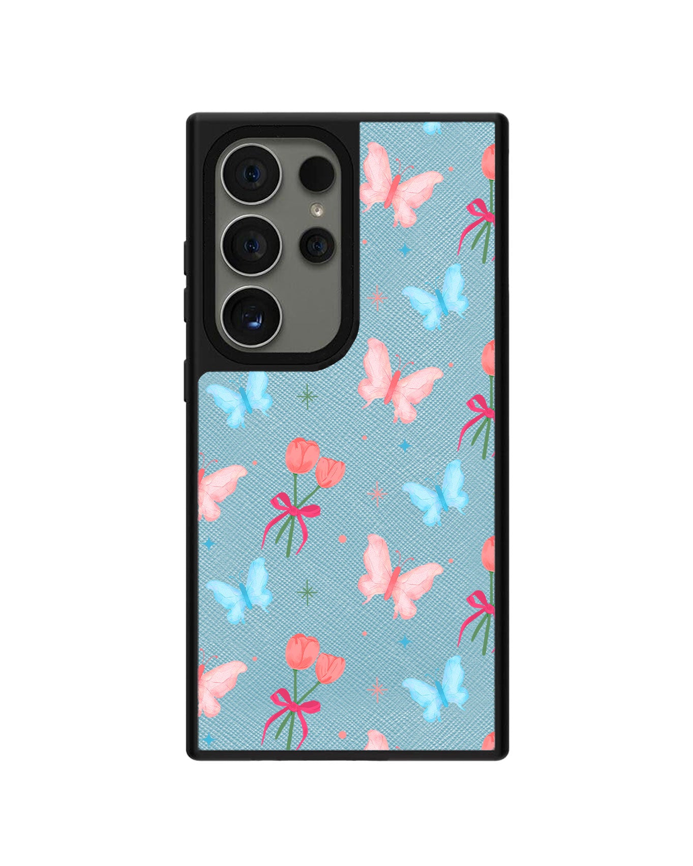 Android Leather Grip - Coquette Butterfly