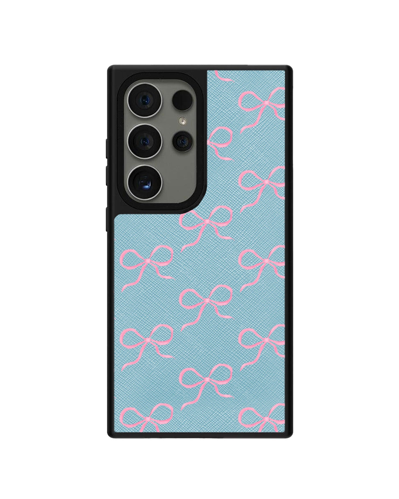 Android Leather Grip - Coquette Pink Bow