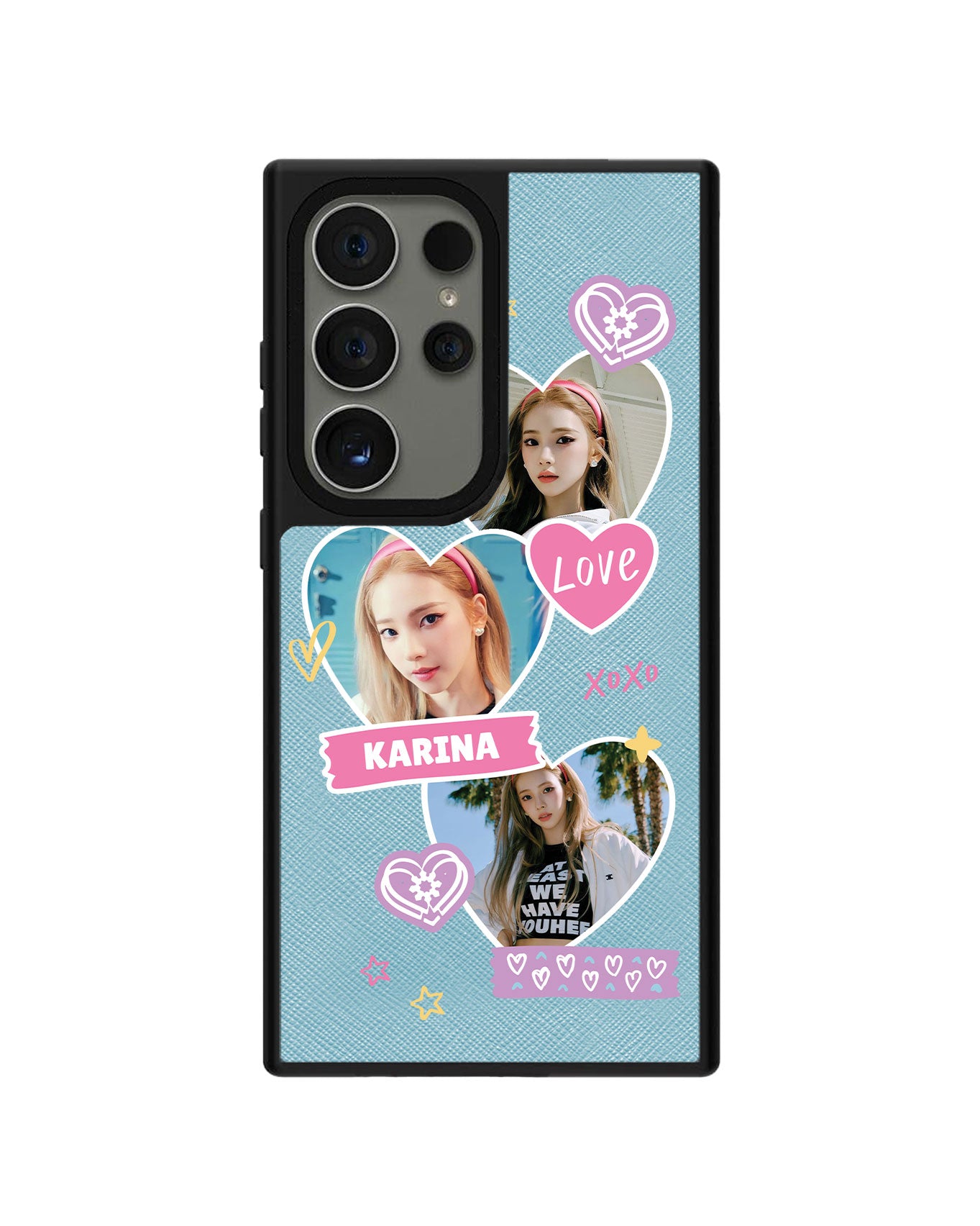 Android Leather Grip - Face Grid Love