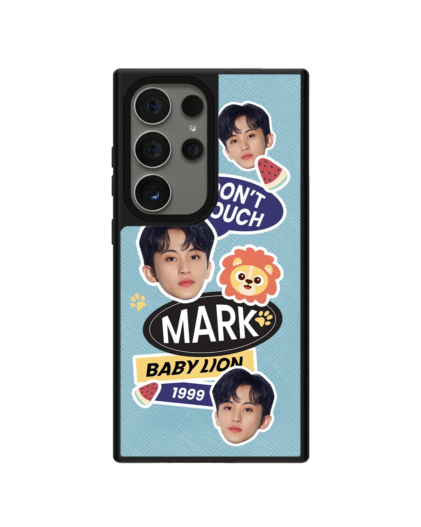 Android Leather Grip - Face Grid Baby Lion