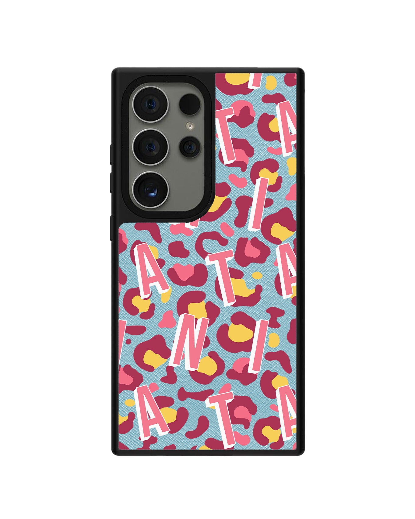 Android Leather Grip - CUSTOM MONOGRAM 3.0 Leopard 3.0