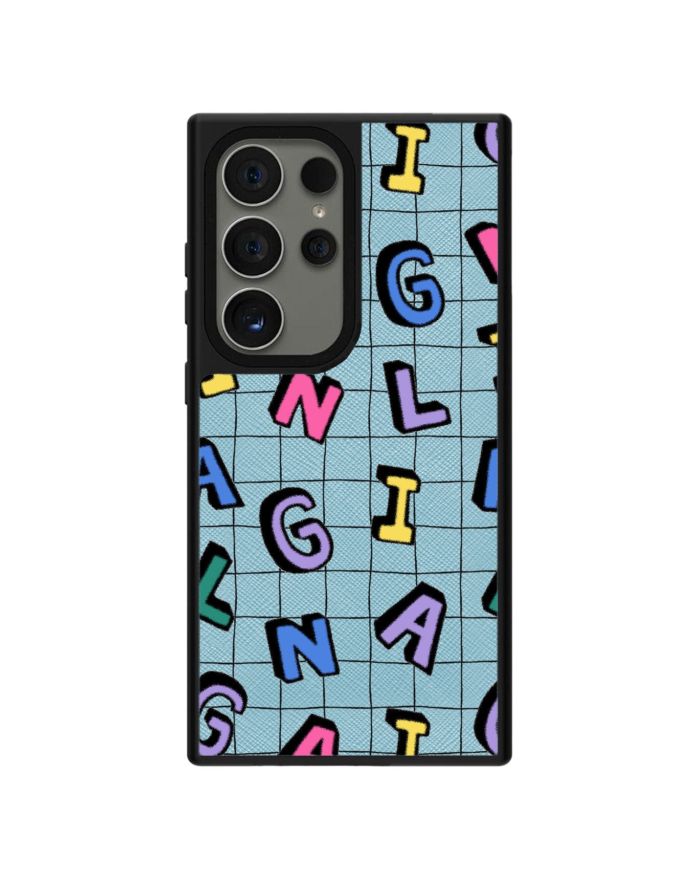 Android Leather Grip - CUSTOM MONOGRAM 3.0 Playful 2.0