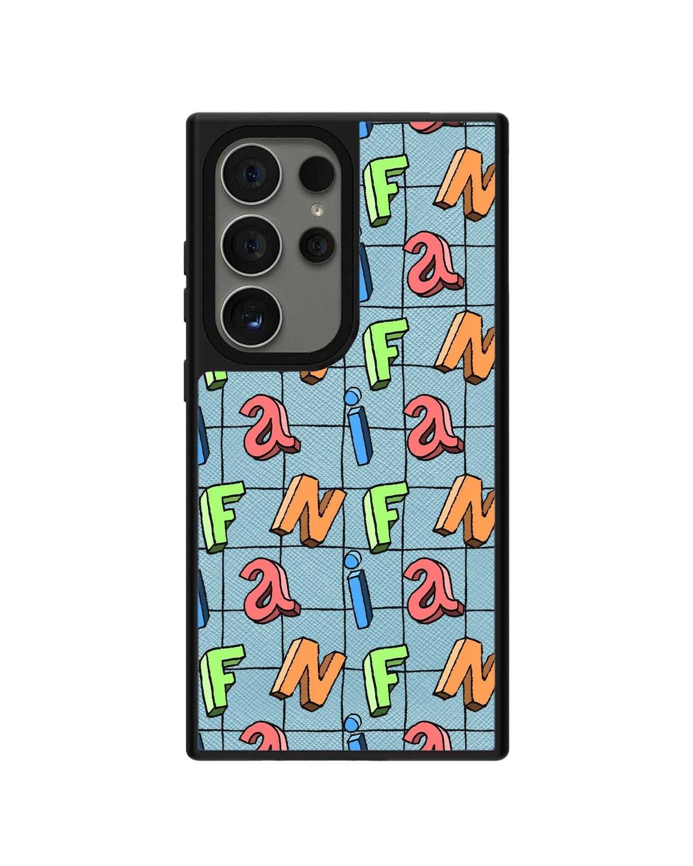 Android Leather Grip - CUSTOM MONOGRAM 3.0 Playful