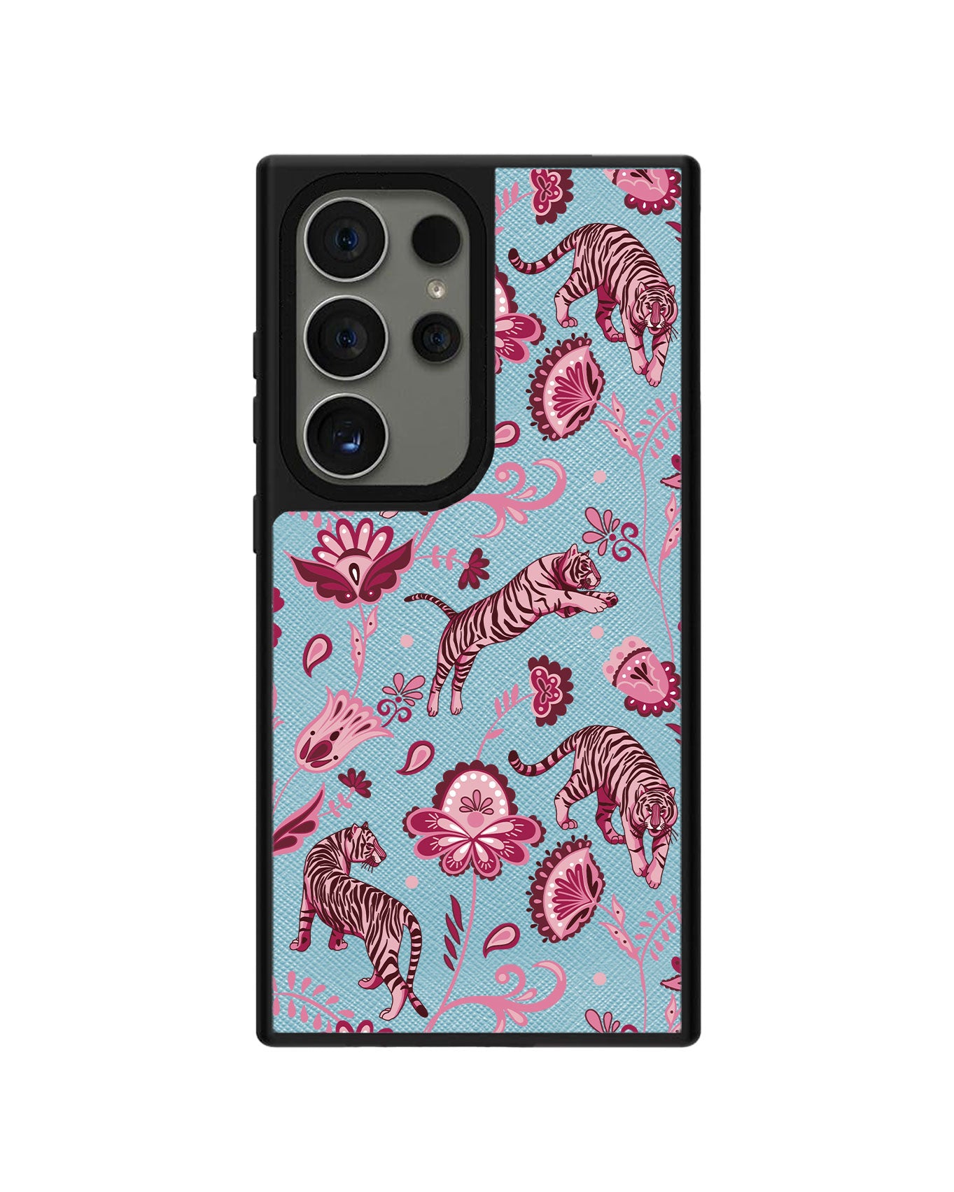 Android Leather Grip - Tiger & Floral 2.0