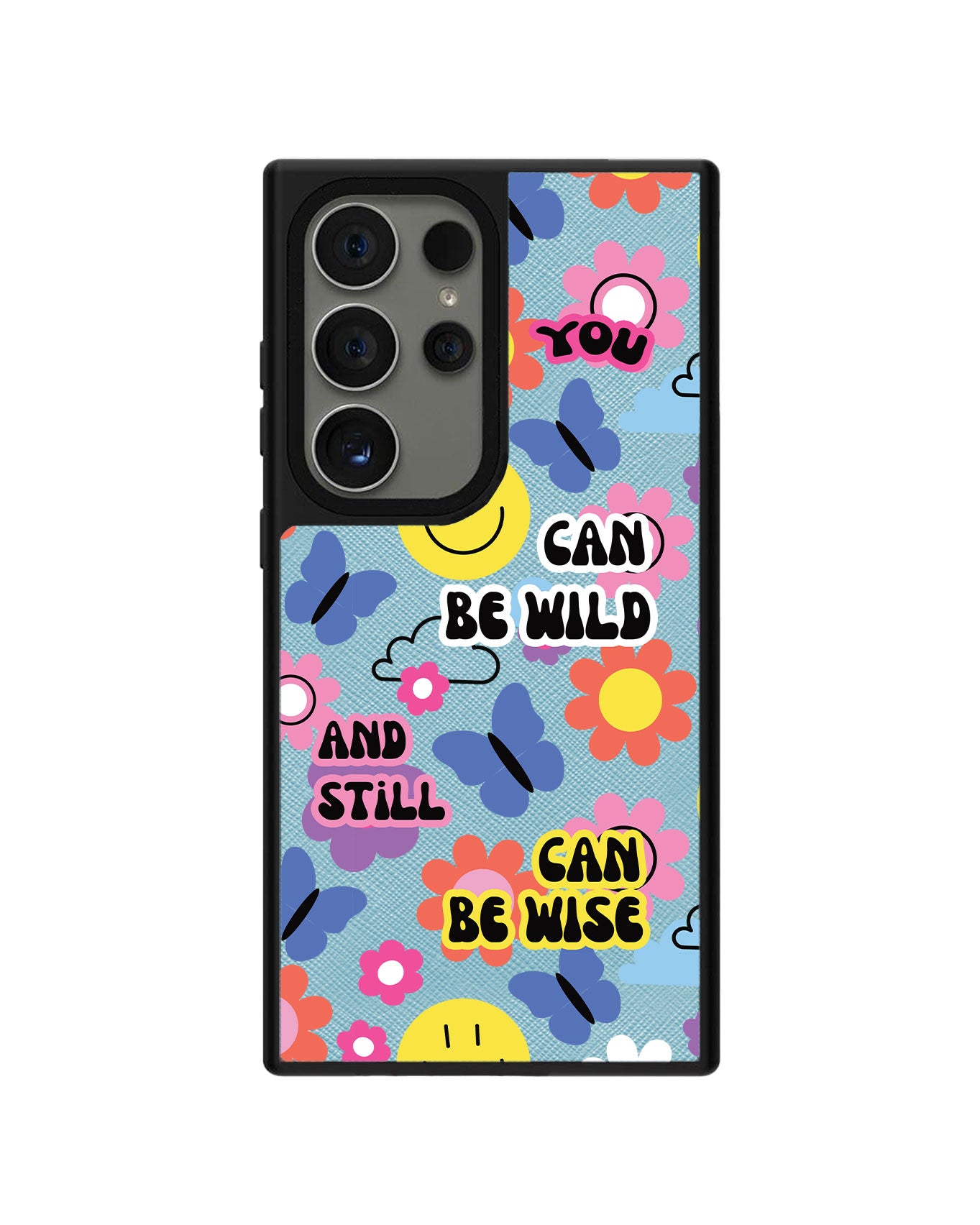 Android Leather Grip - You Can Be Wild & Wise