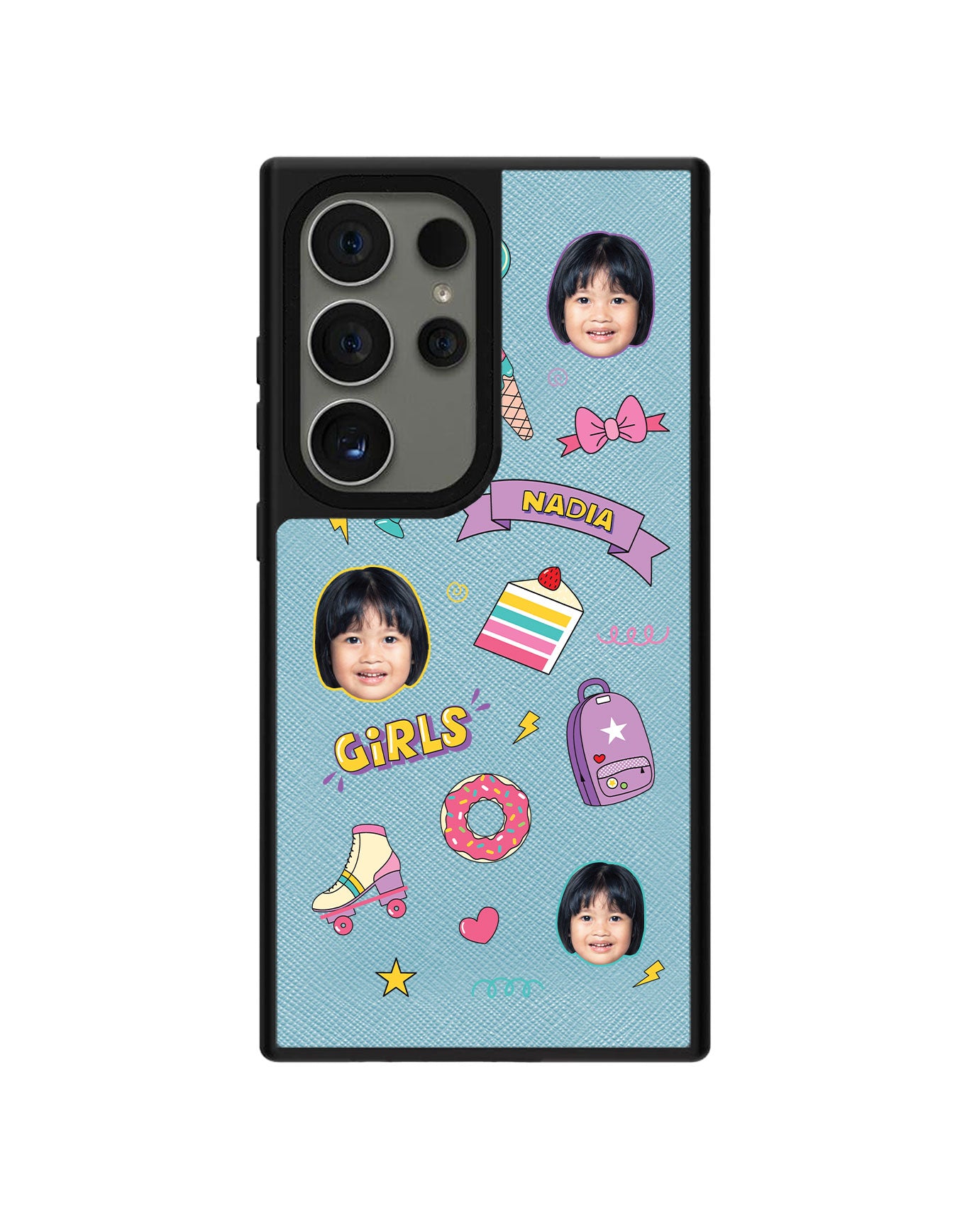 Android Leather Grip - Face Grid Comic