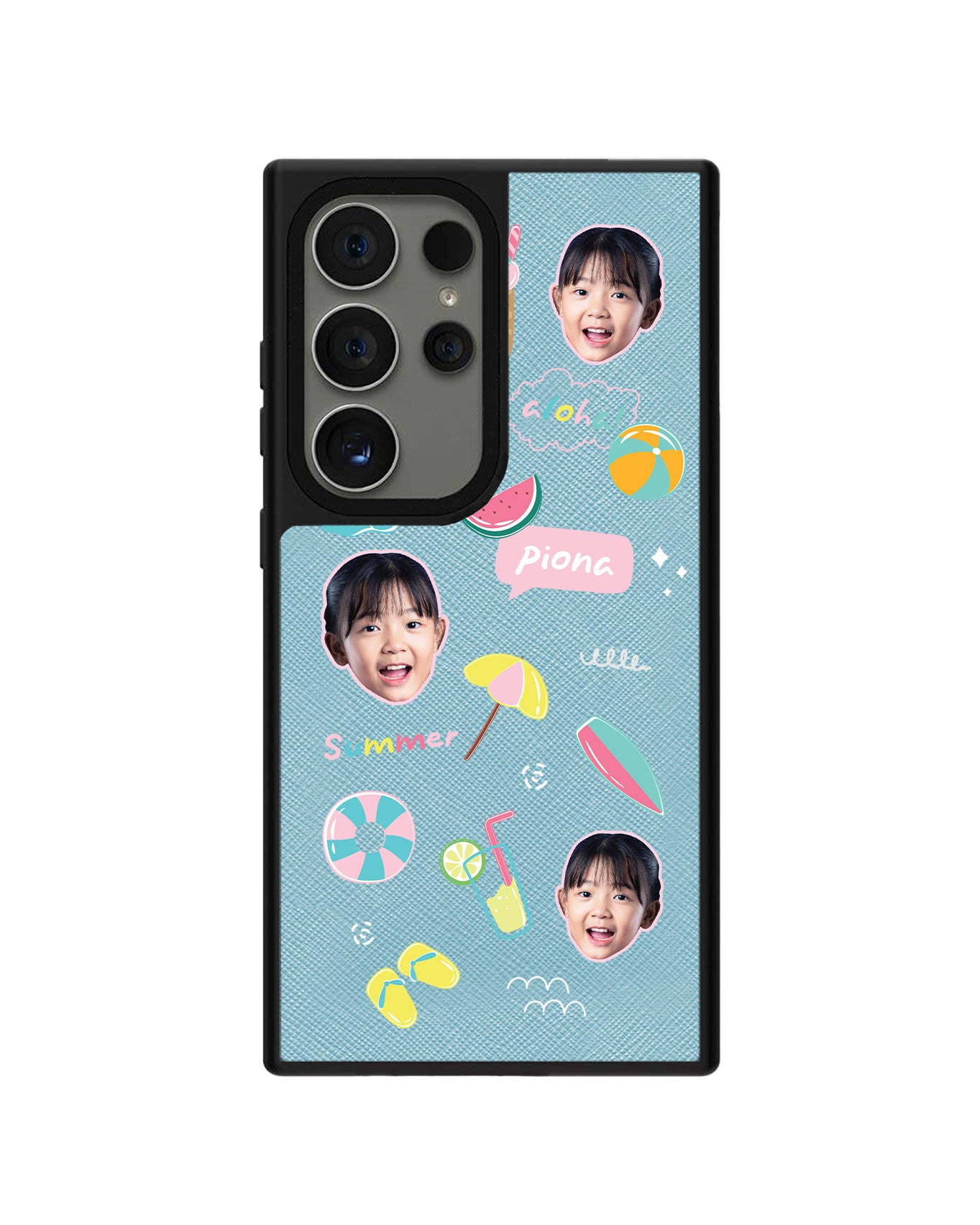 Android Leather Grip - Face Grid Summer