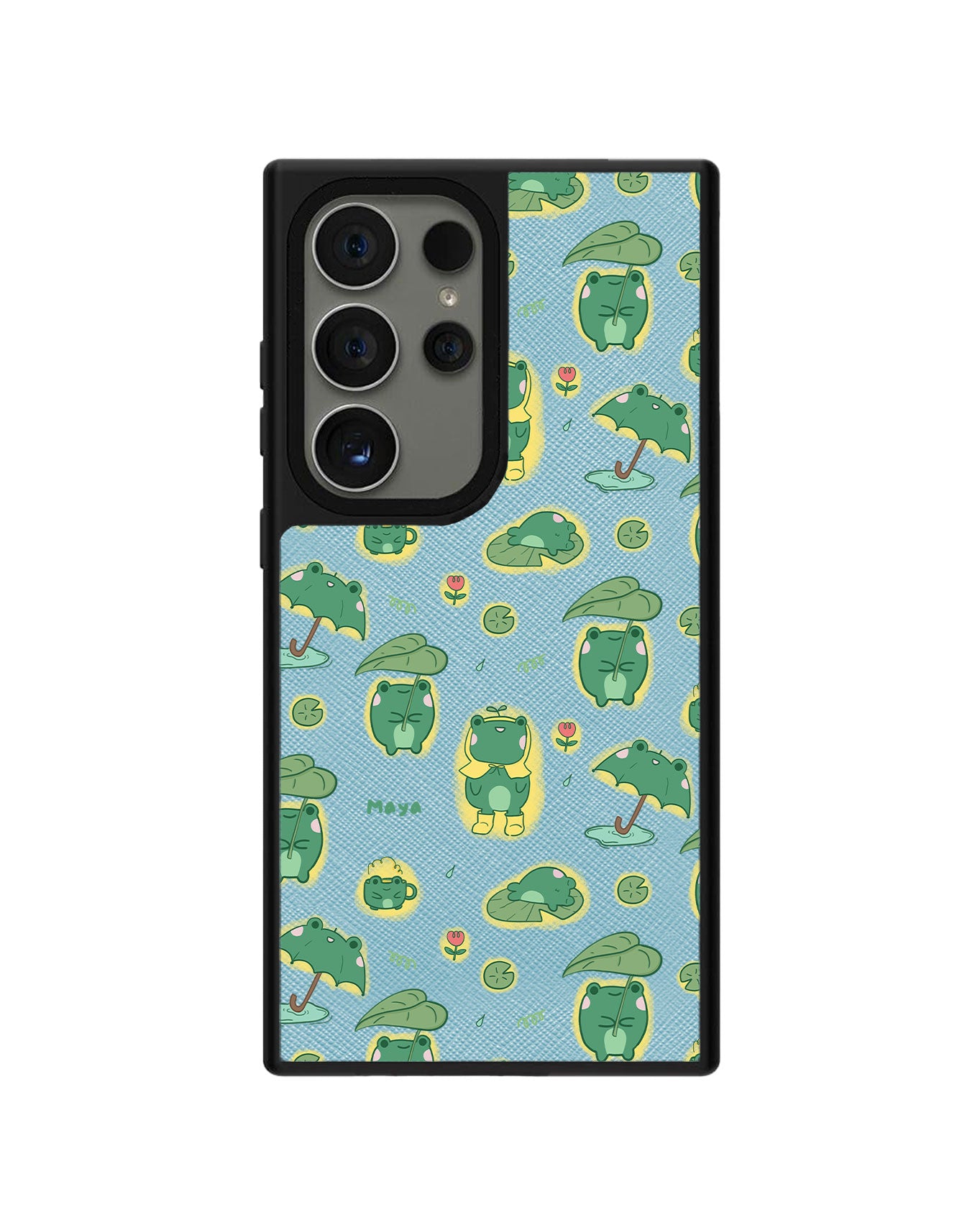 Android Leather Grip - Happy Rain