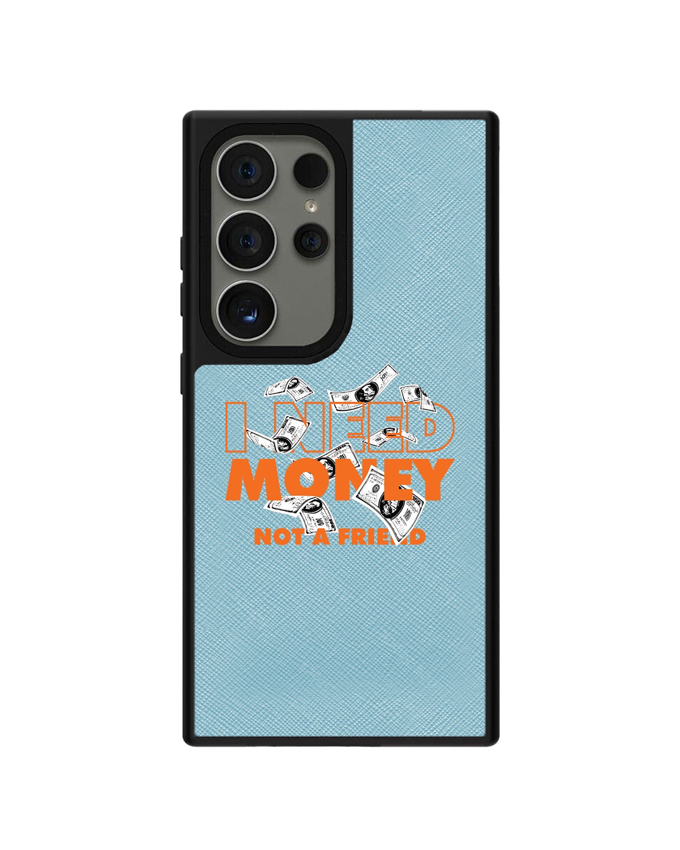 Android Leather Grip - Money Better Than Friends