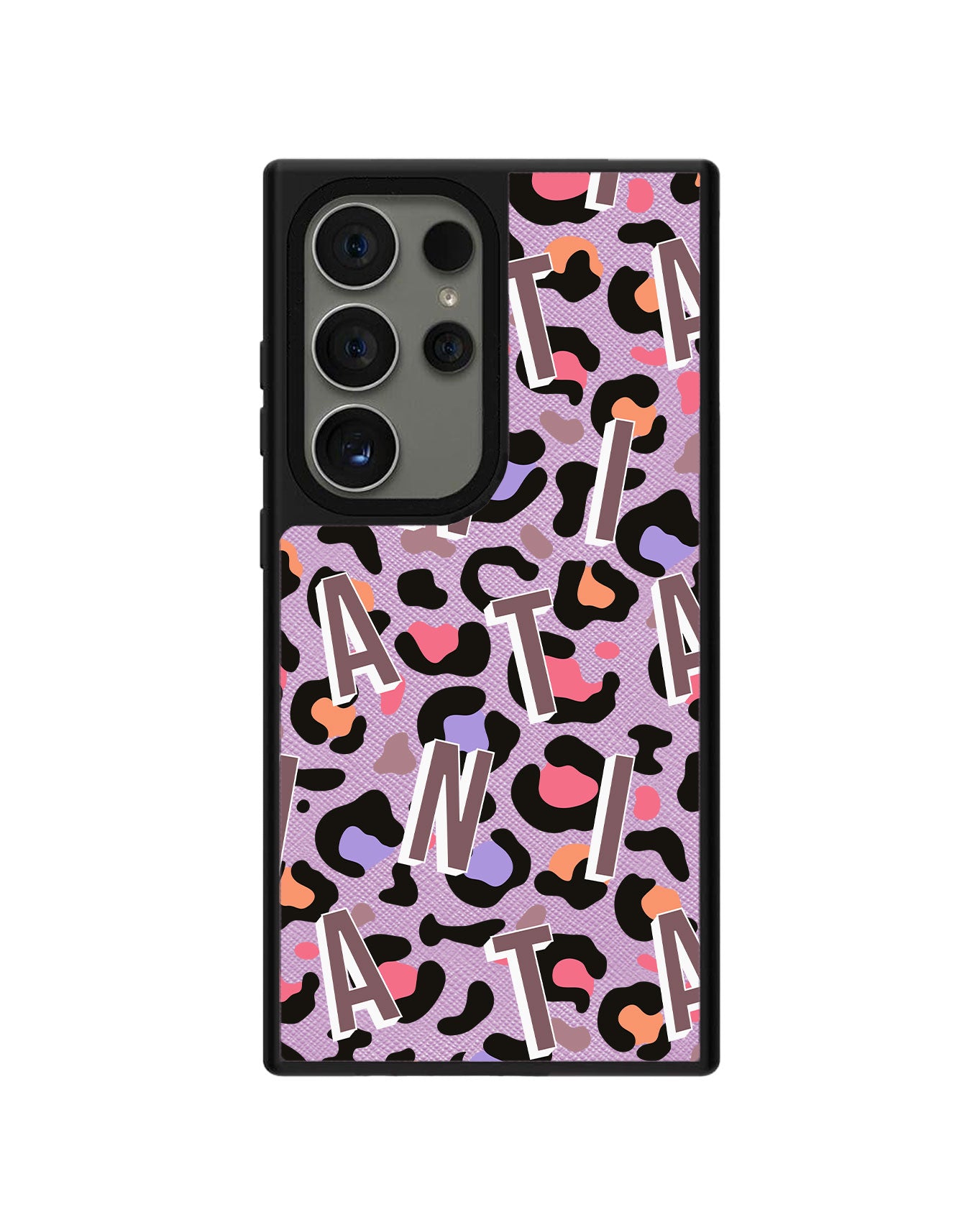 Android Leather Grip - CUSTOM MONOGRAM 3.0 Leopard 5.0