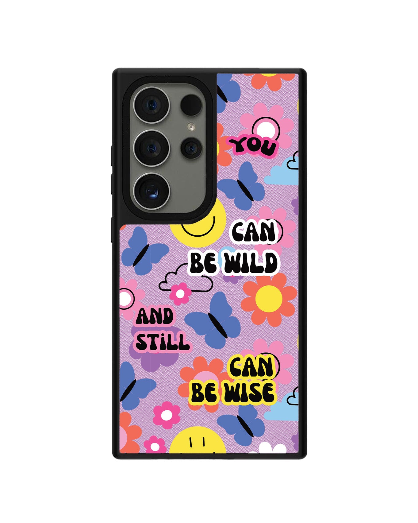Android Leather Grip - You Can Be Wild & Wise
