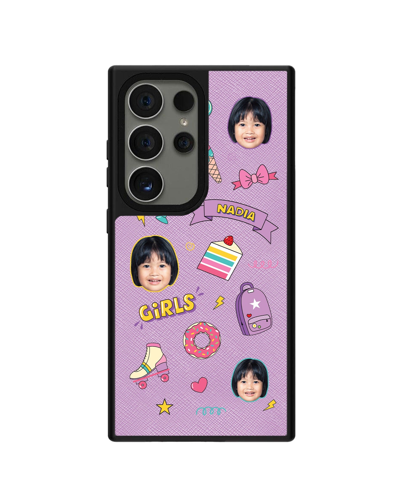 Android Leather Grip - Face Grid Comic