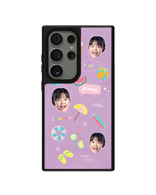 Android Leather Grip - Face Grid Summer