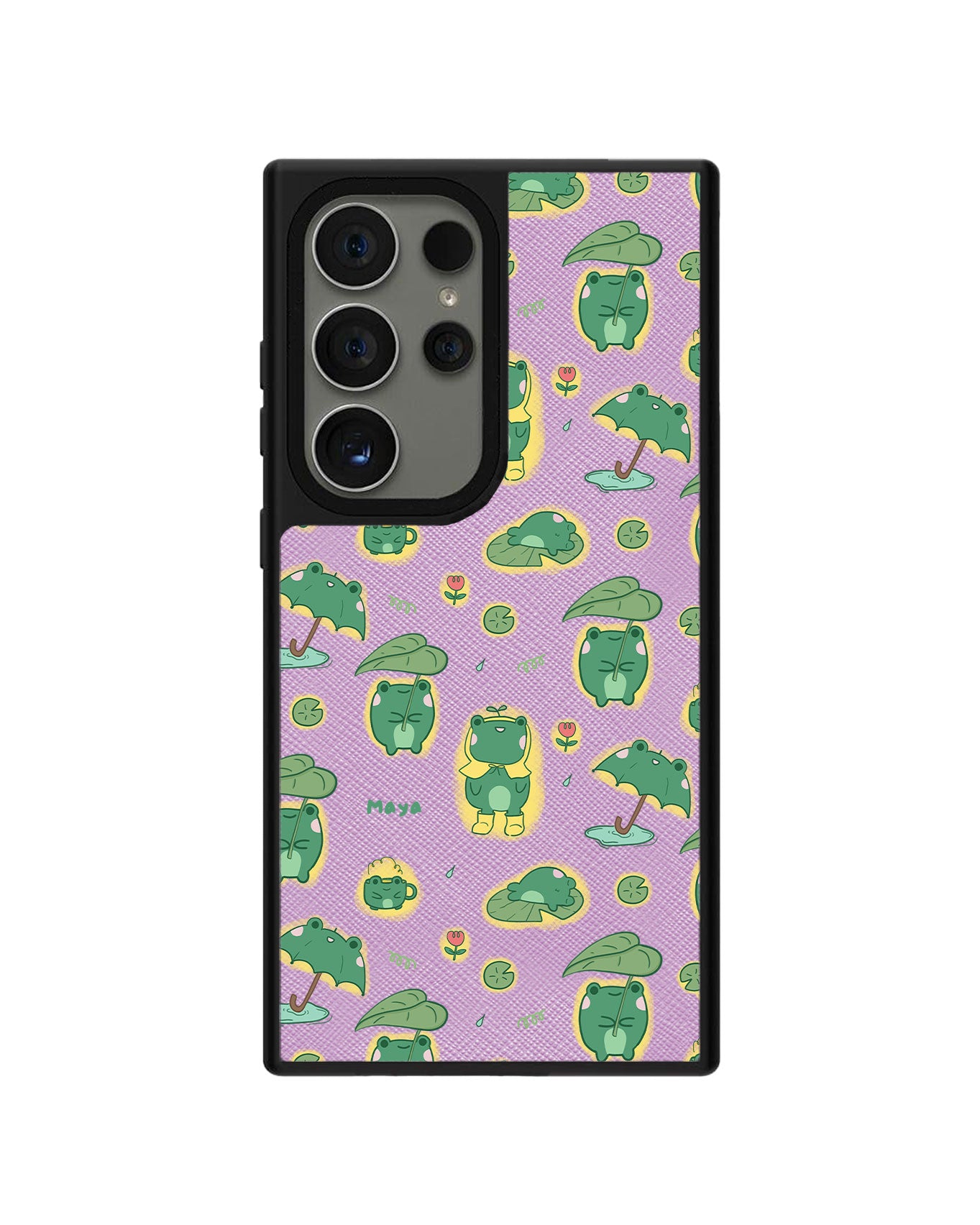 Android Leather Grip - Happy Rain