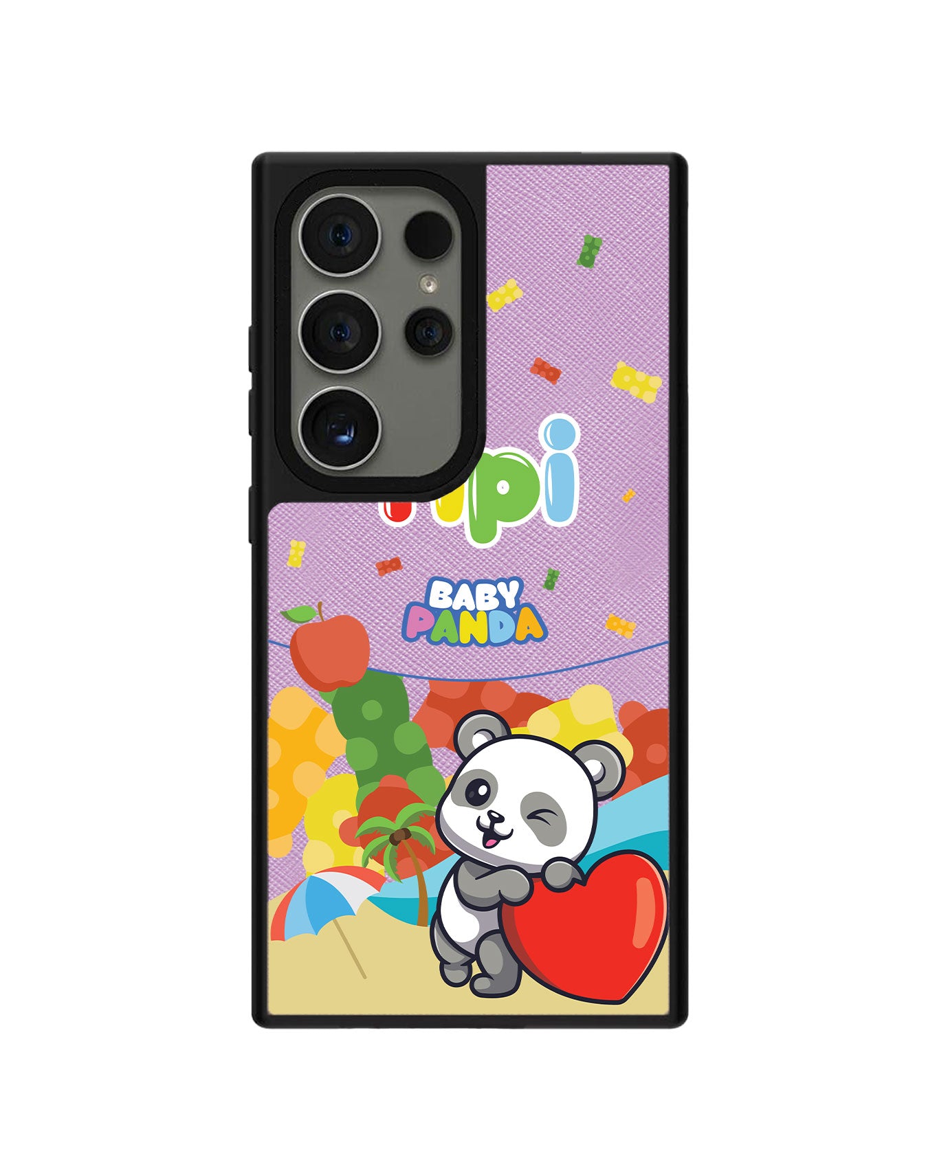 Android Leather Grip - Yipi Baby Panda
