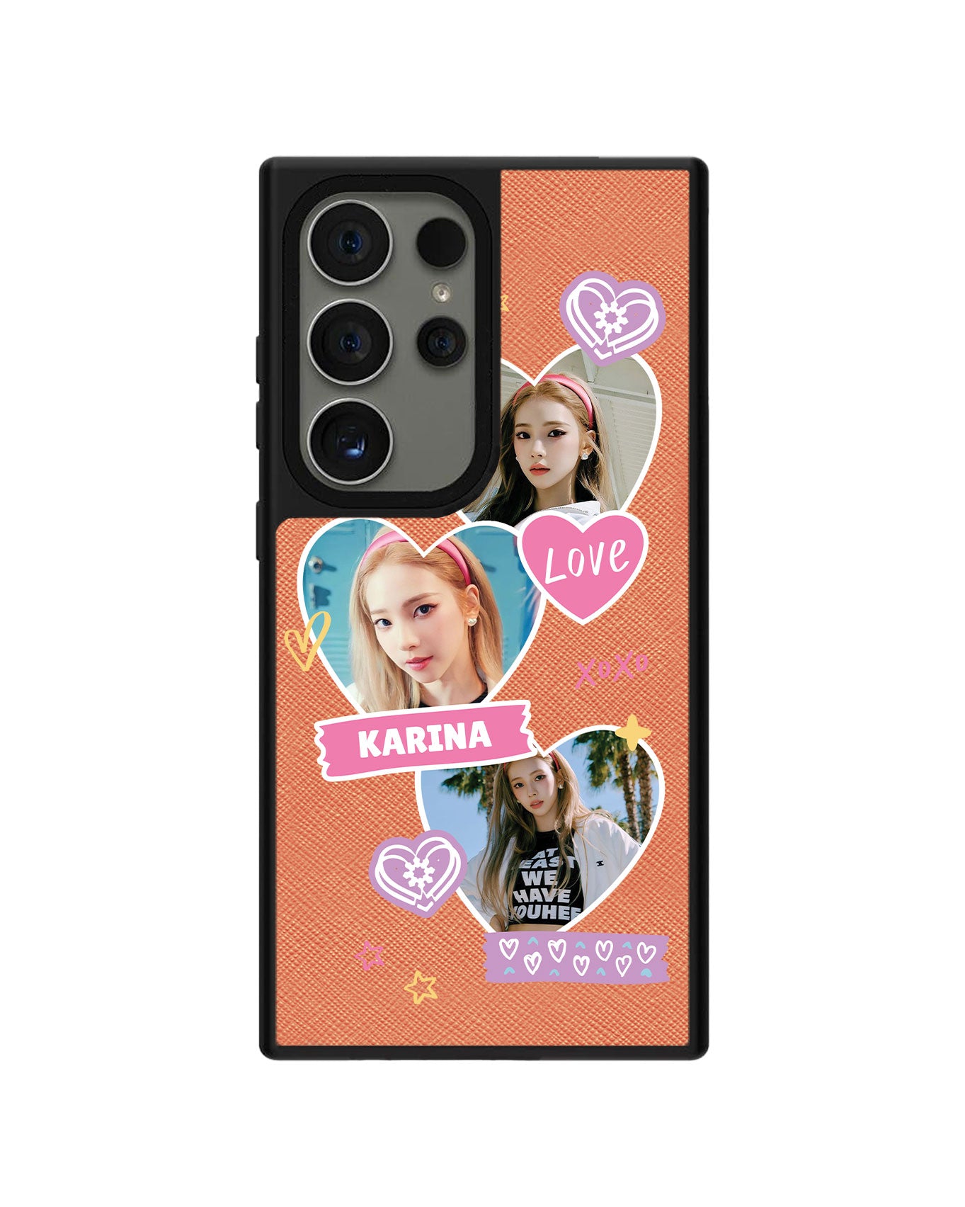 Android Leather Grip - Face Grid Love