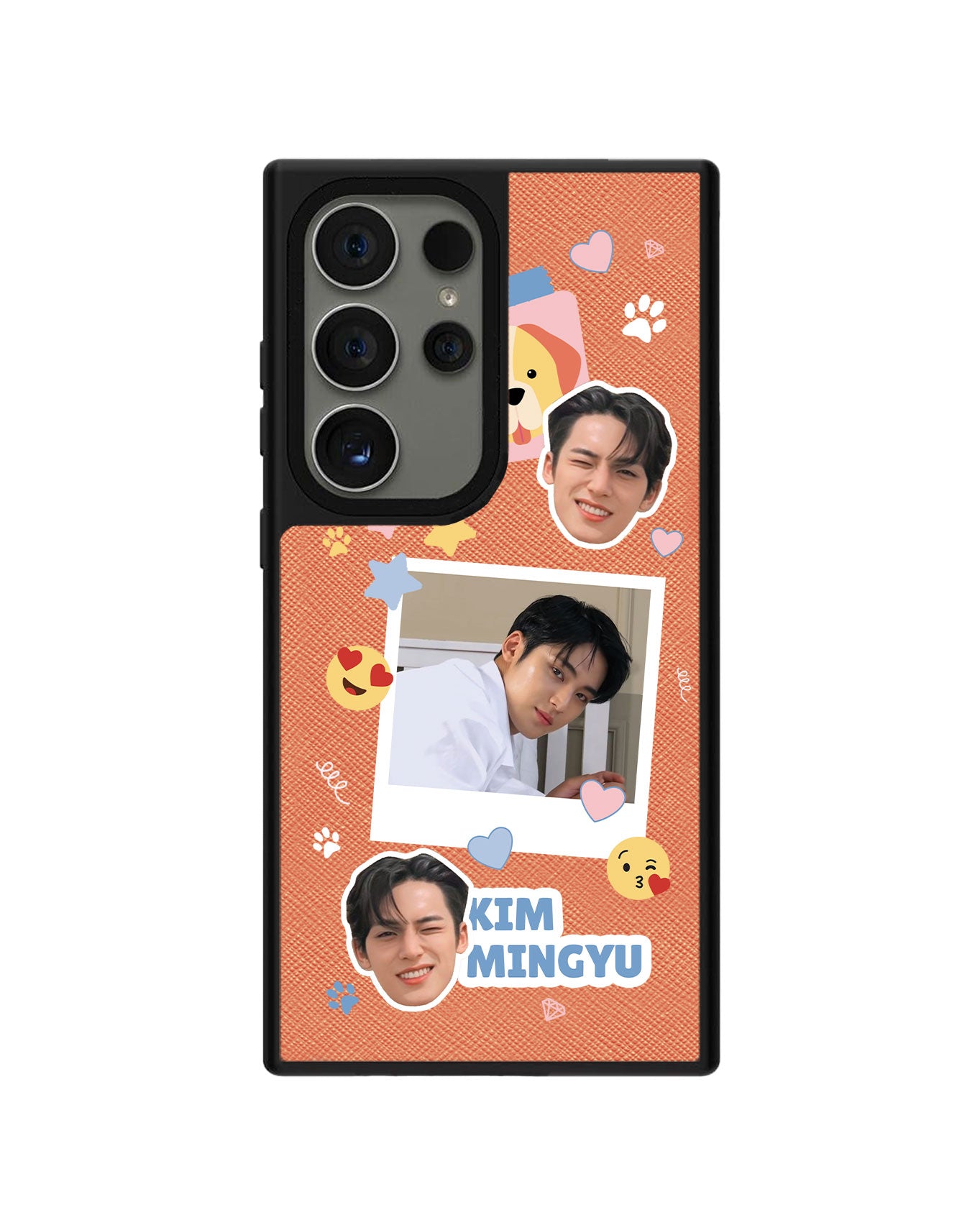 Android Leather Grip - Face Grid Polaroid