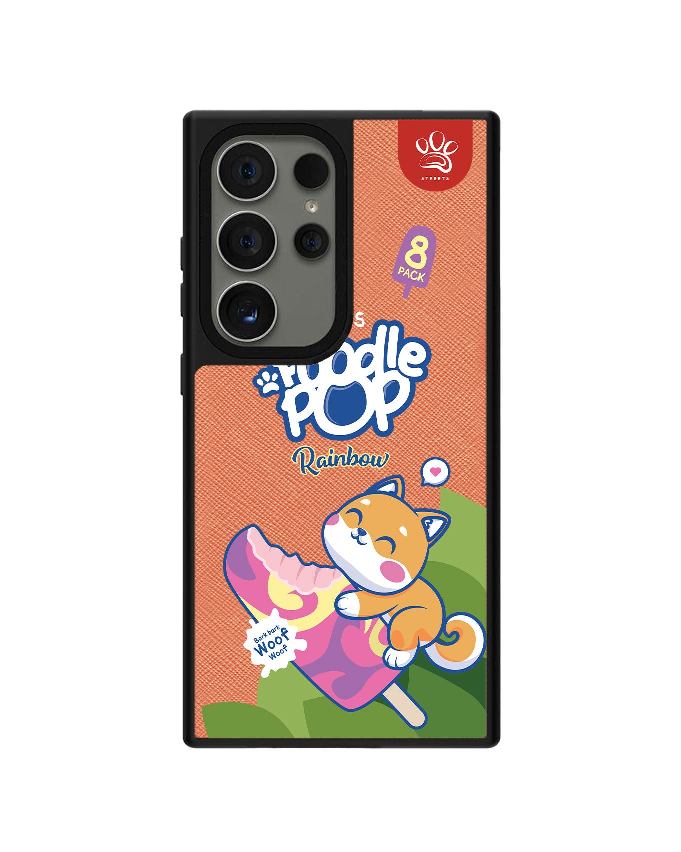 Android Leather Grip - Poodle Pop