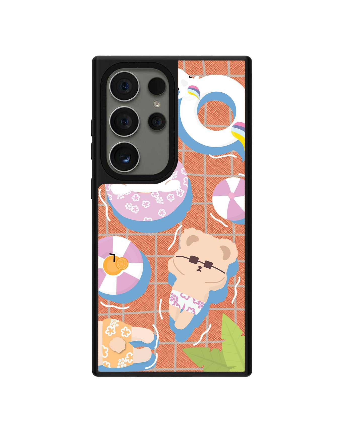 Android Leather Grip - Pool Party Pink