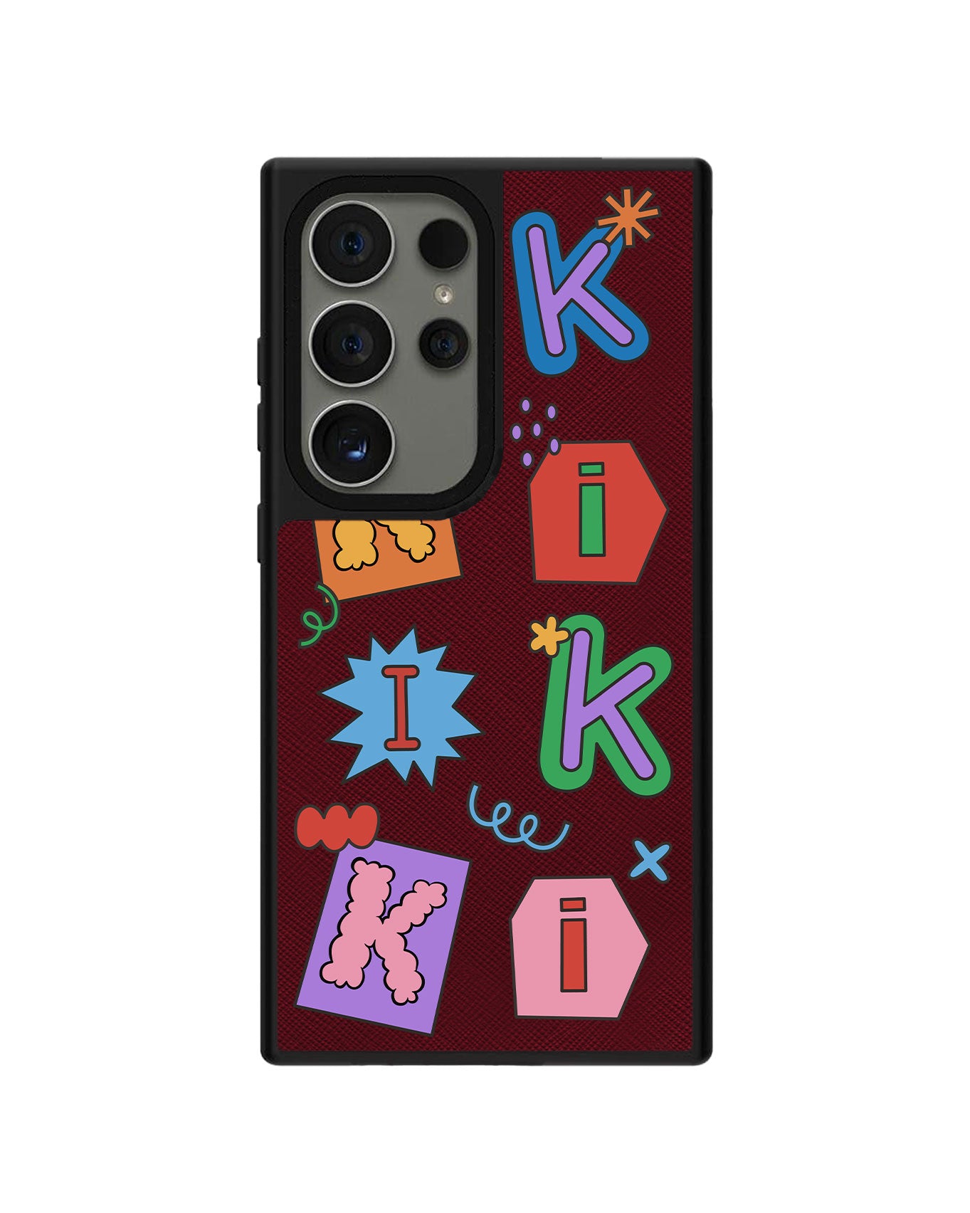 Android Leather Grip - CUSTOM MONOGRAM 3.0 Adorable