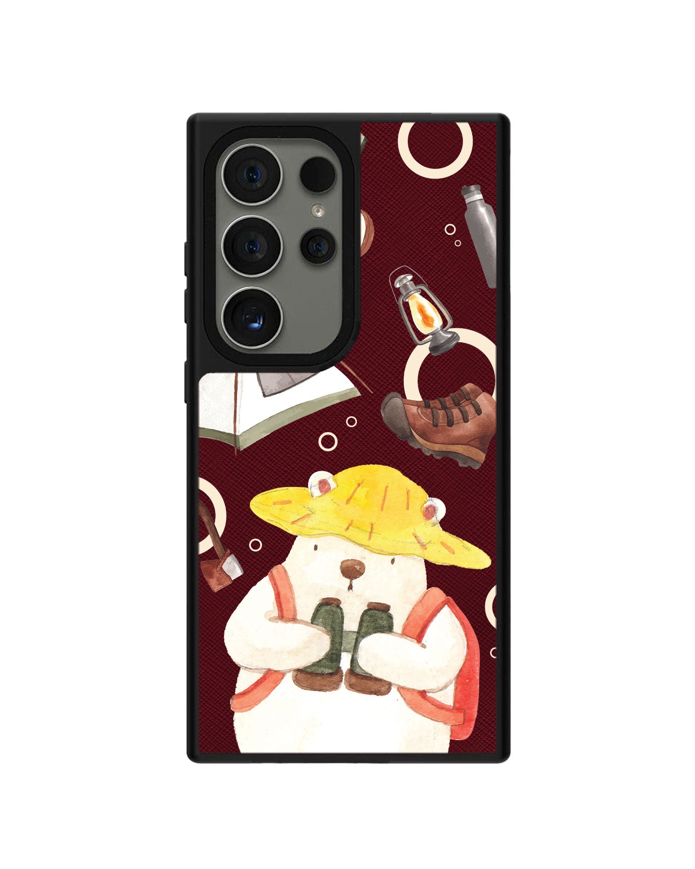 Android Leather Grip - Adventure of Bear