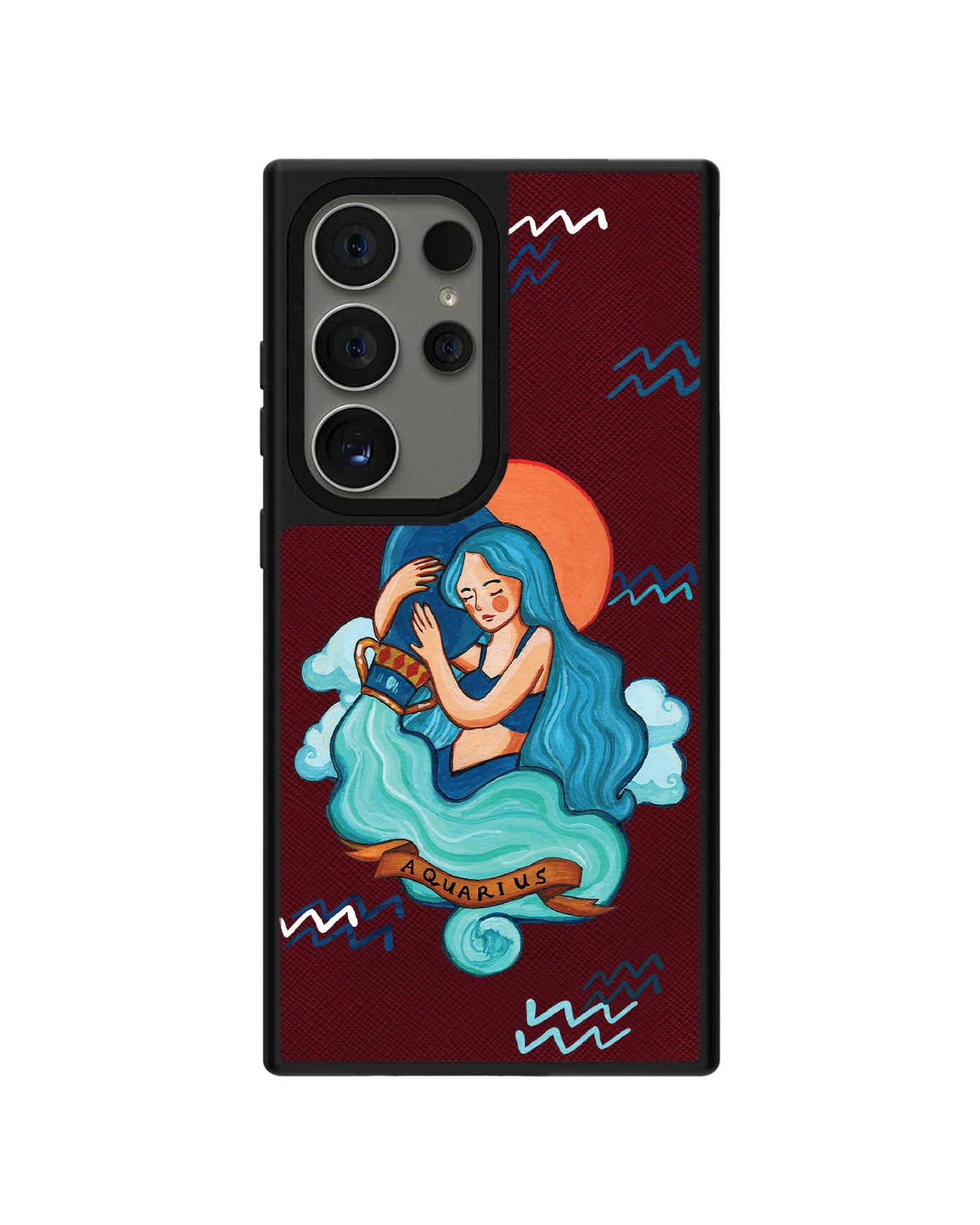 Android Leather Grip - Aquarius