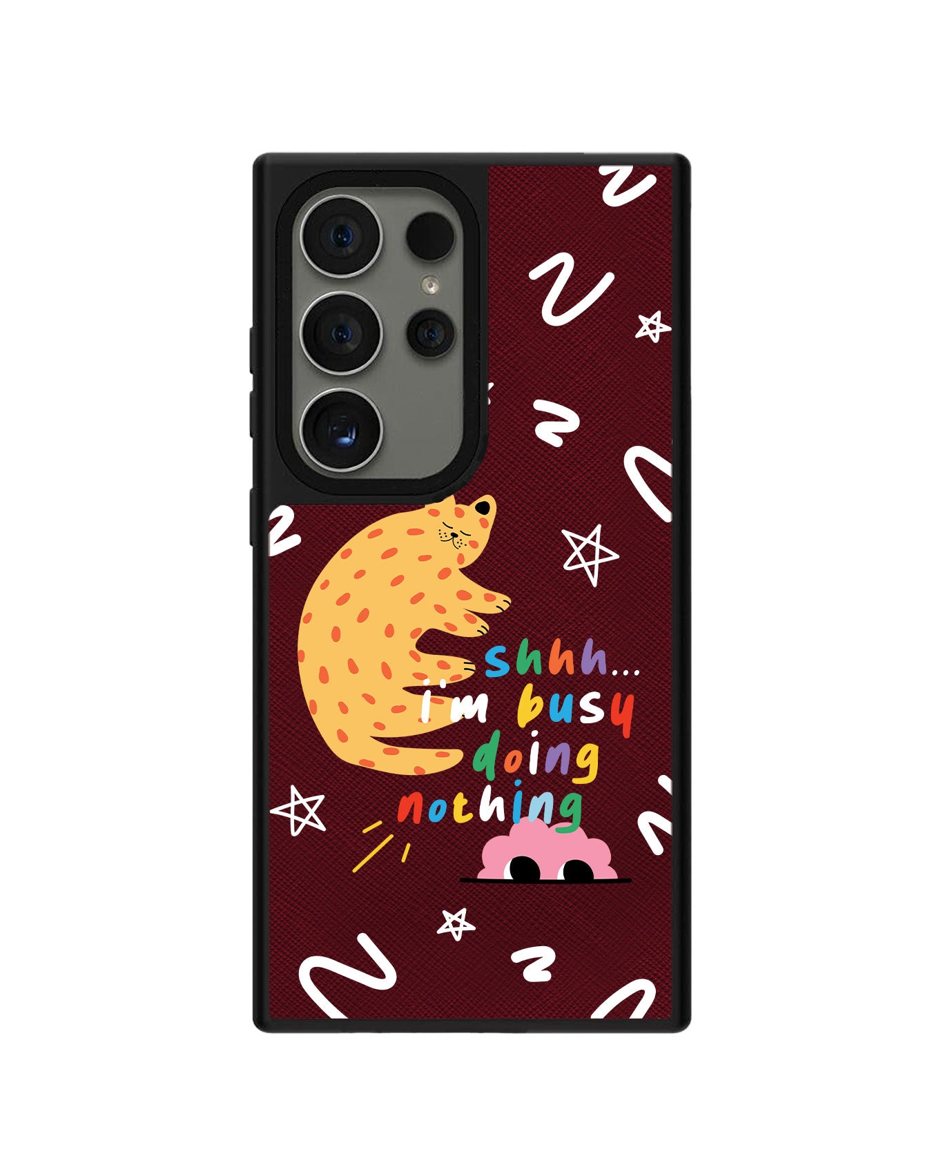 Android Leather Grip - Busy Doing Nothing