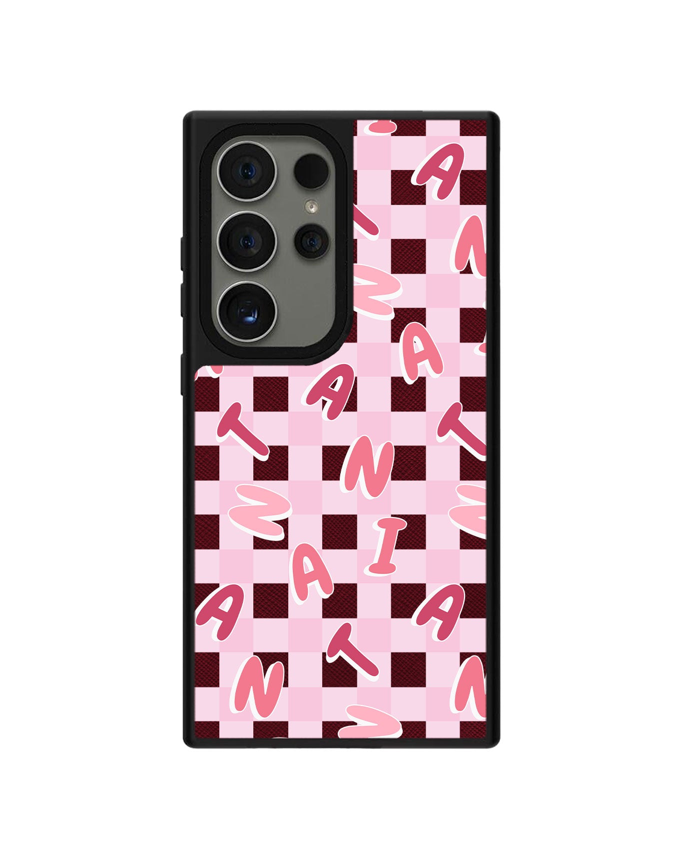 Android Leather Grip - CUSTOM MONOGRAM 3.0 Checkered 1.0