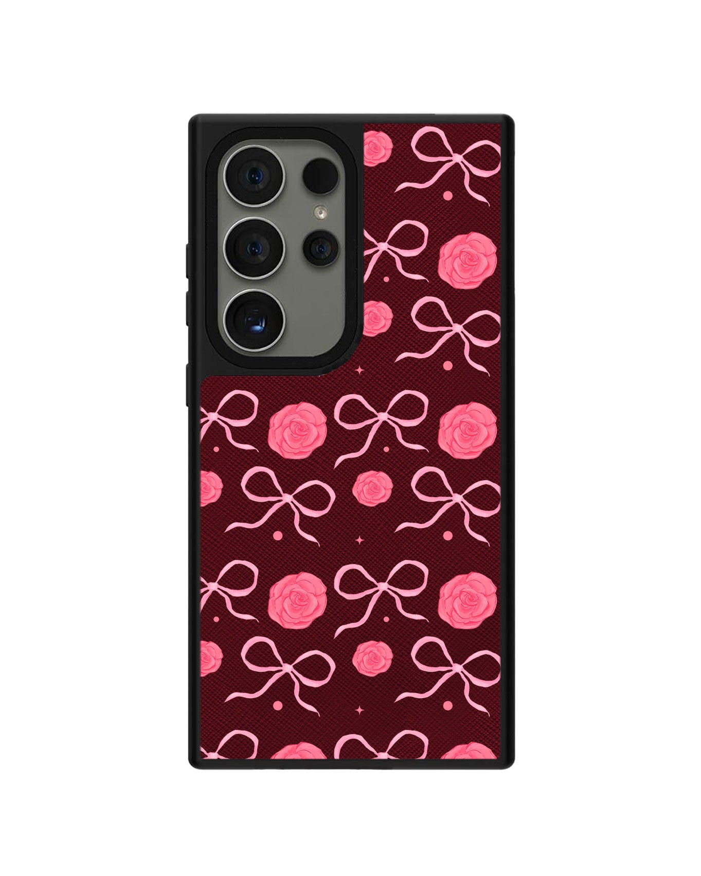 Android Leather Grip - Coquette Rose