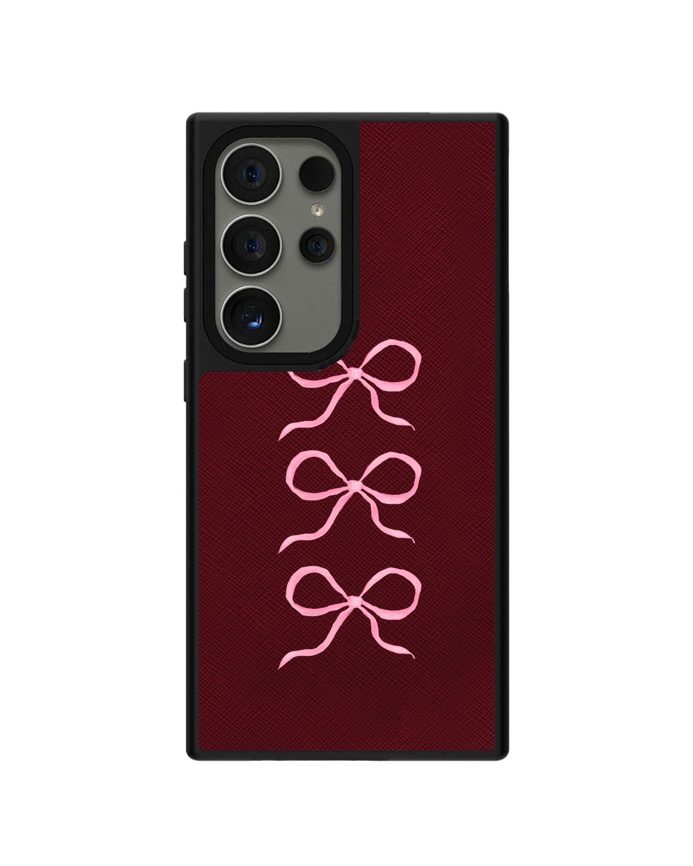Android Leather Grip - Coquette Triple Bow
