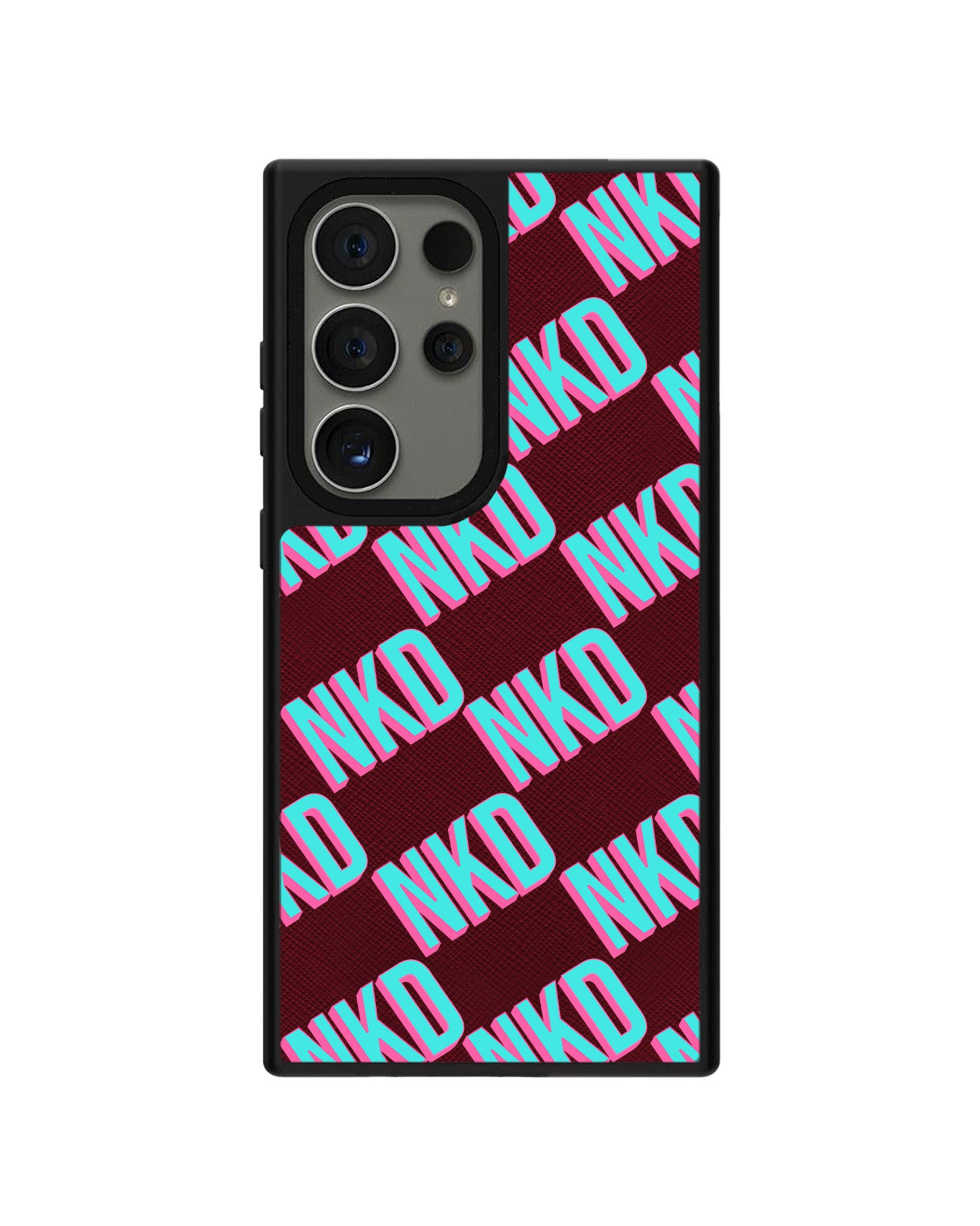 Android Leather Grip - CUSTOM MONOGRAM 3.0 Diagonal Initial 4.0