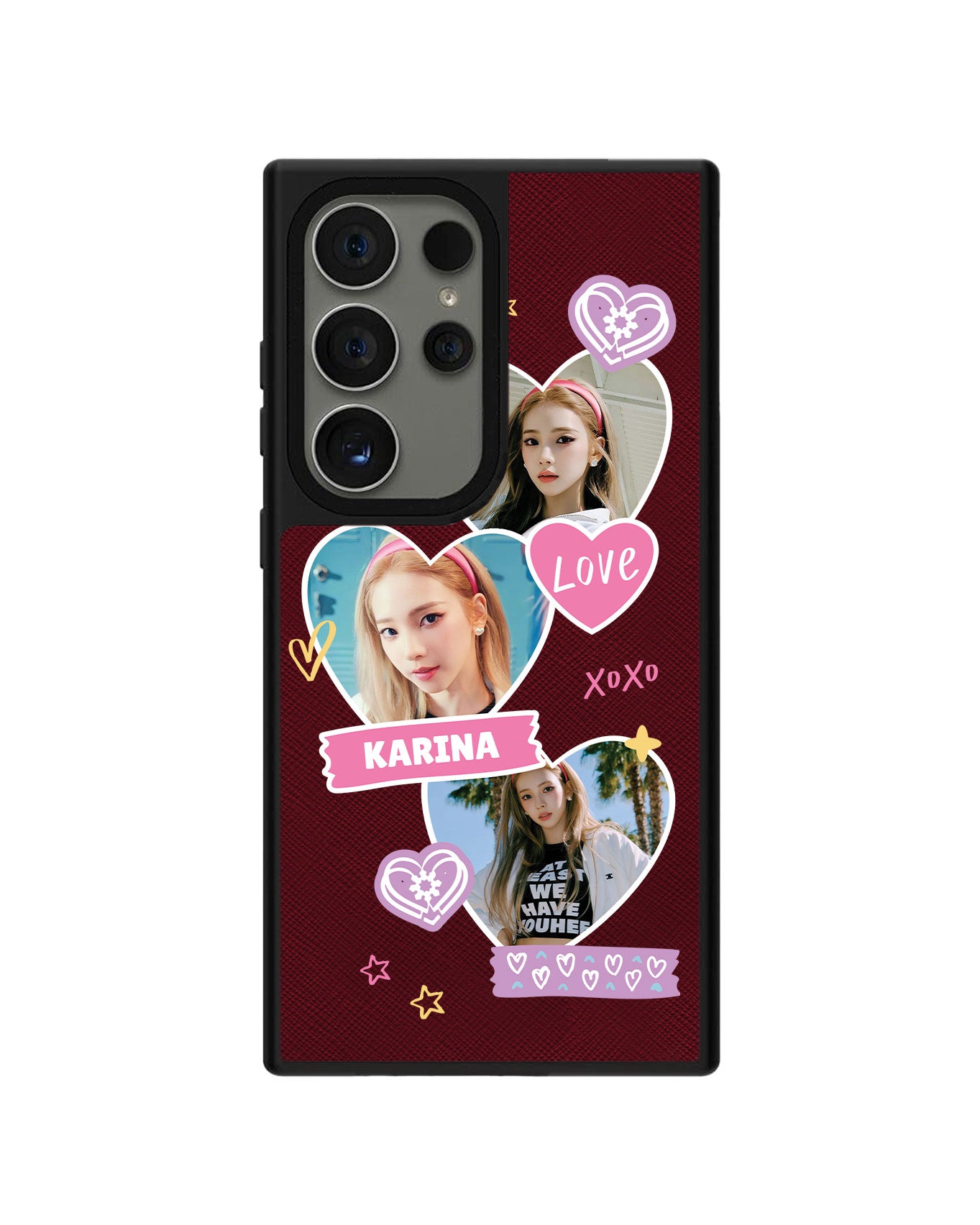 Android Leather Grip - Face Grid Love