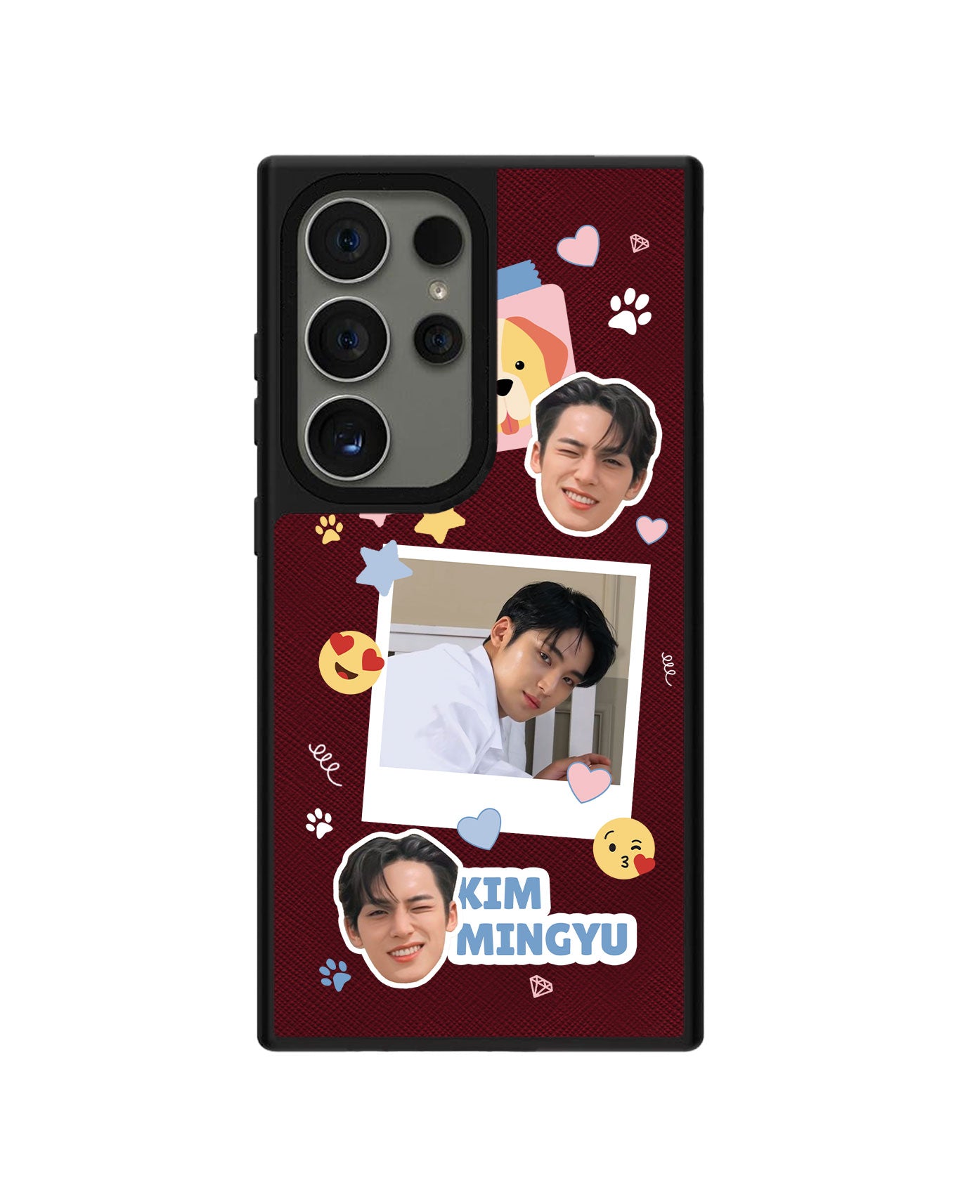 Android Leather Grip - Face Grid Polaroid
