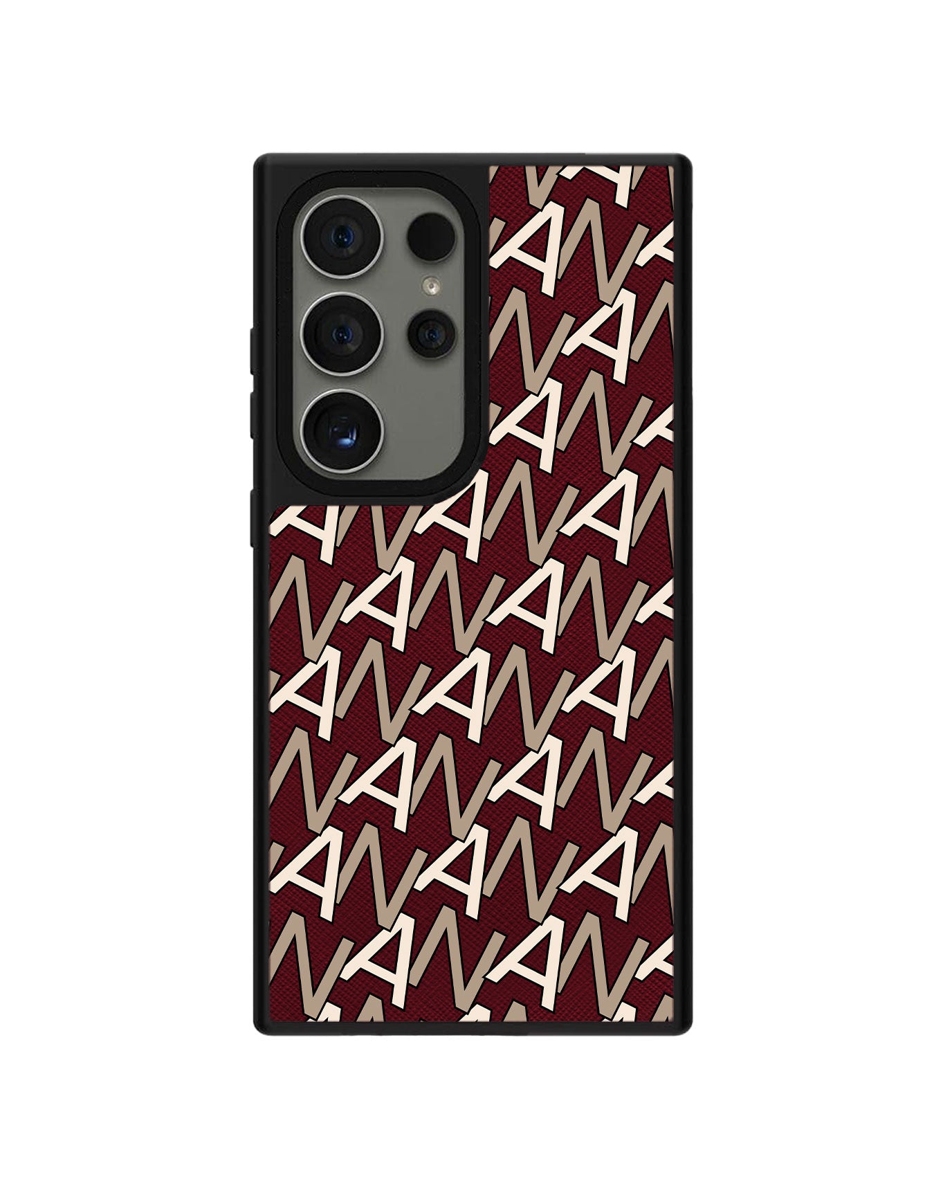 Android Leather Grip - CUSTOM MONOGRAM 3.0 Initial 4.0