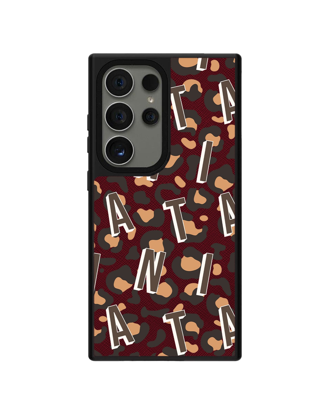 Android Leather Grip - CUSTOM MONOGRAM 3.0 Leopard 2.0