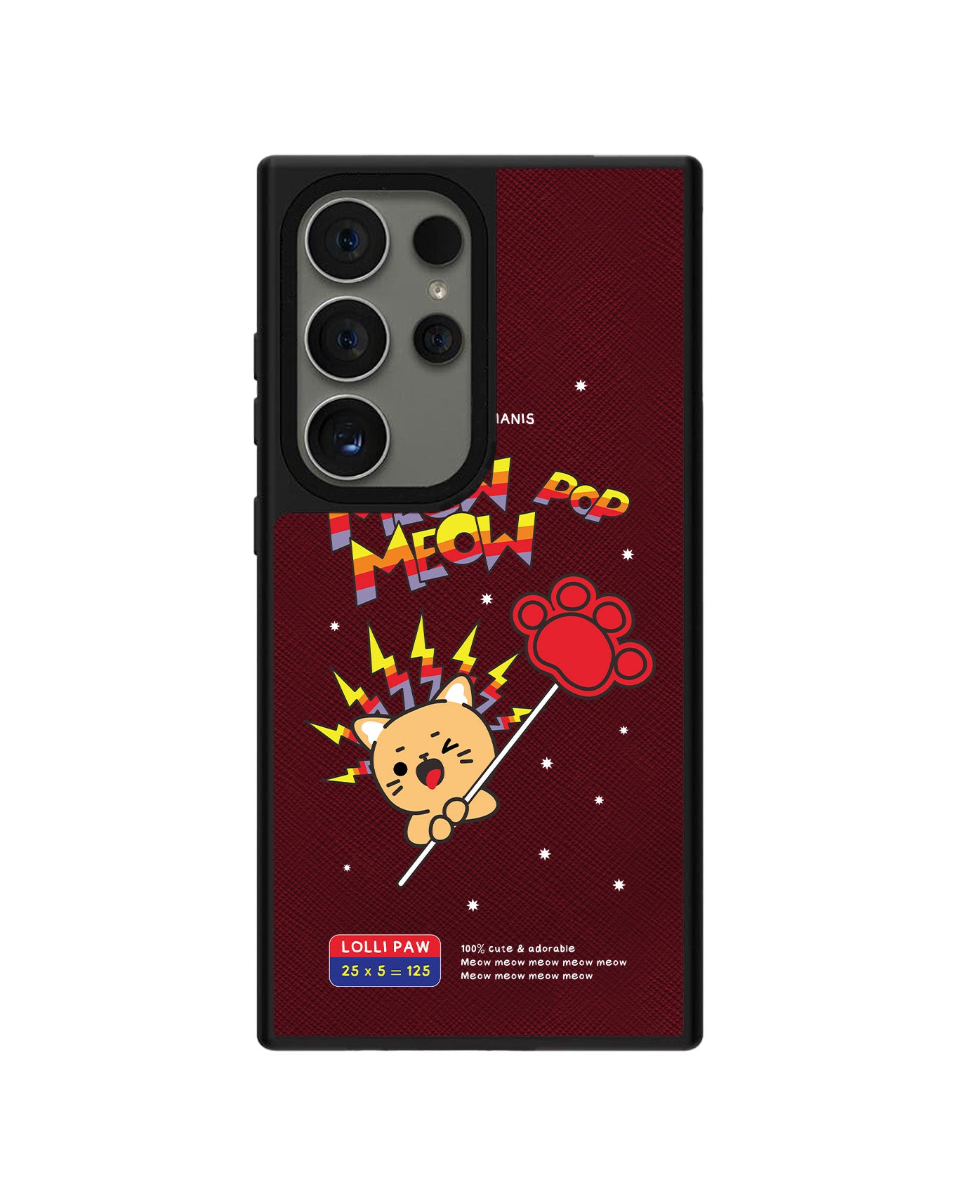 Android Leather Grip - Meow Pop 2.0