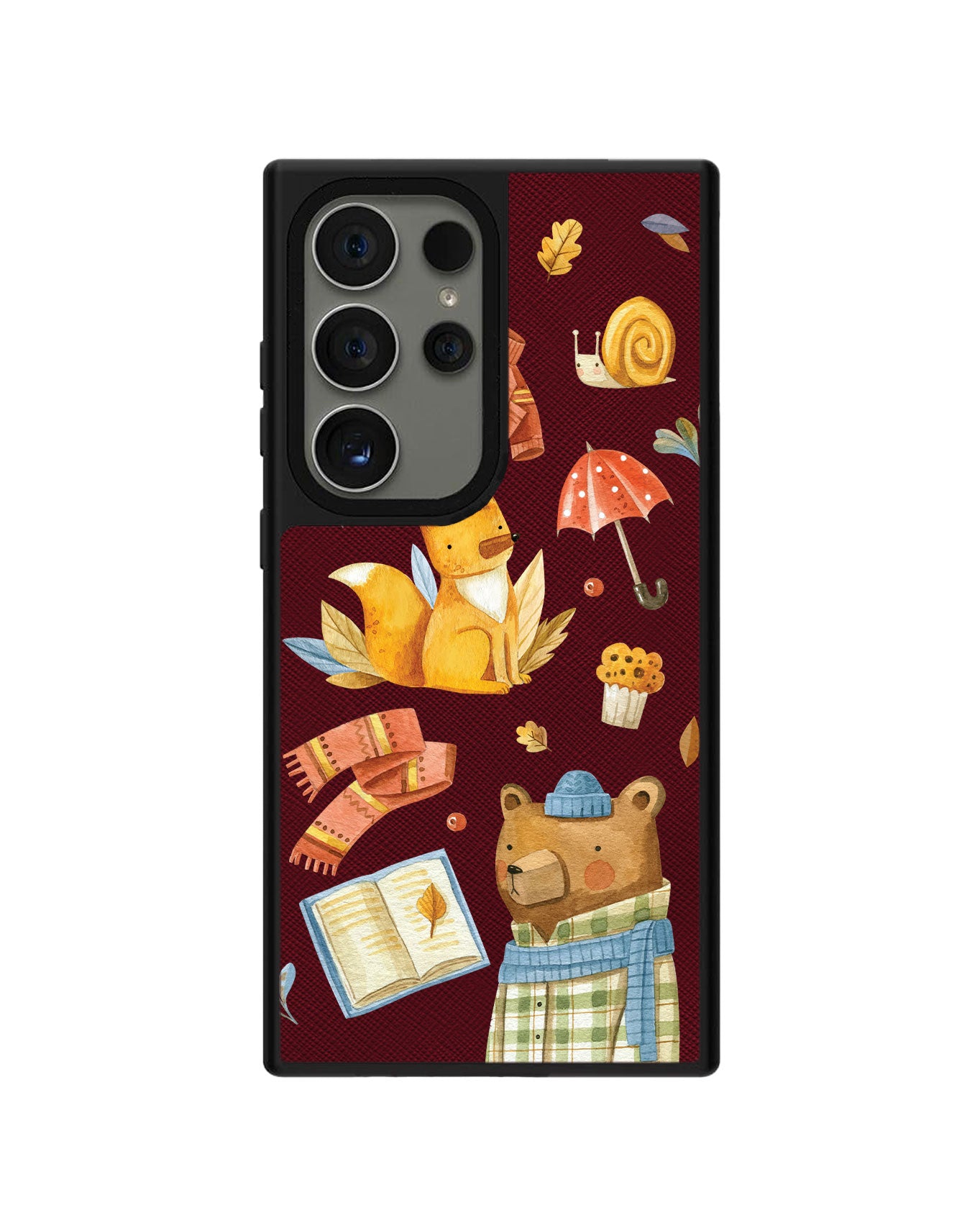 Android Leather Grip - Bear & Fox