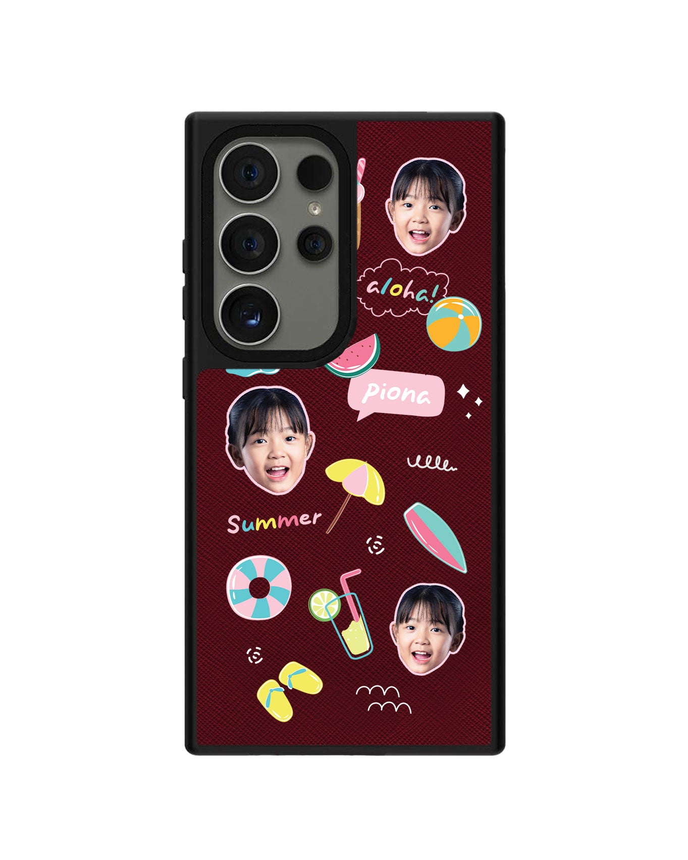 Android Leather Grip - Face Grid Summer