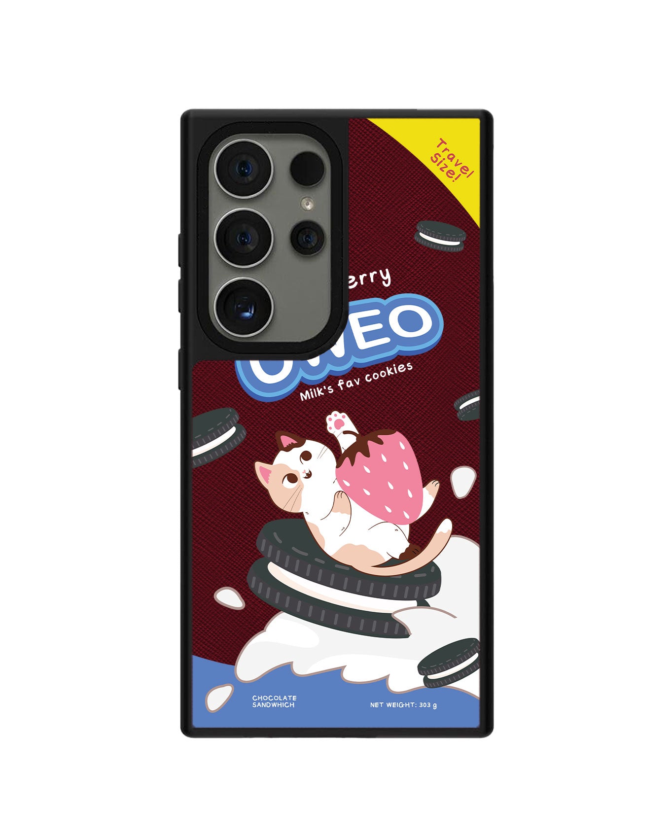 Android Leather Grip - Oweo Cat