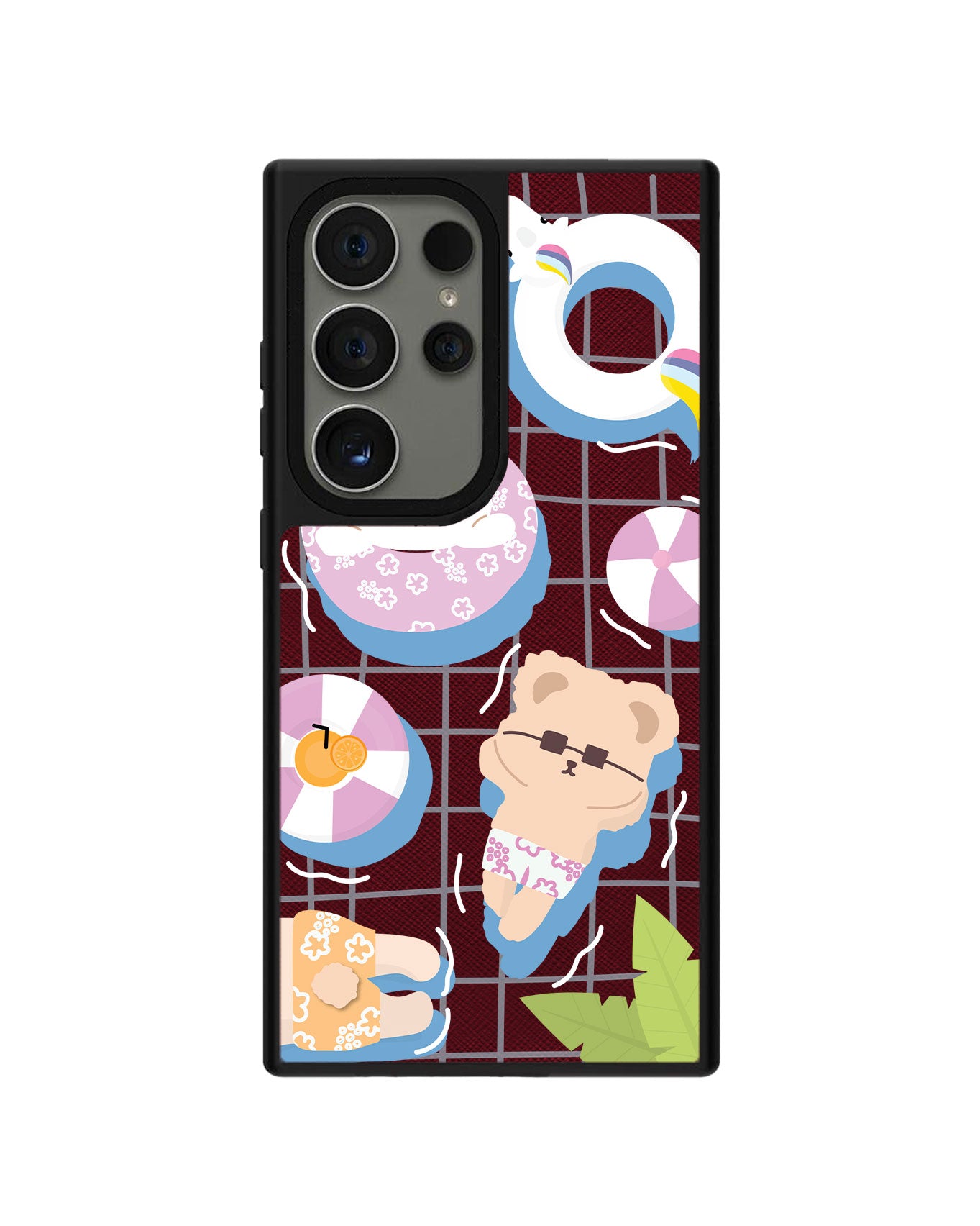 Android Leather Grip - Pool Party Pink