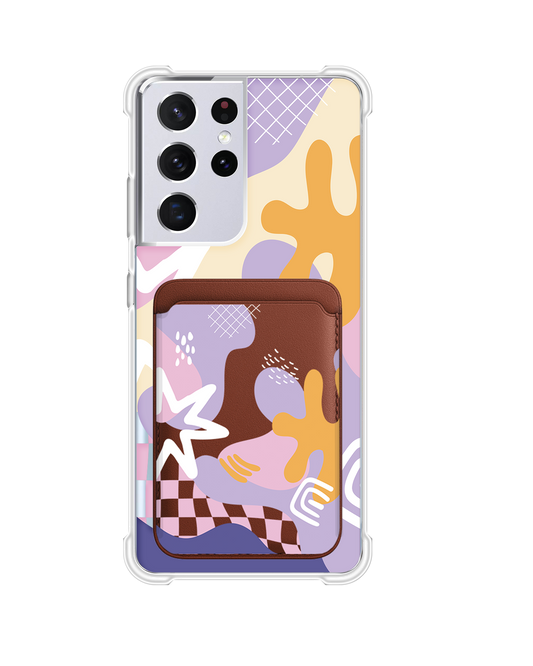 Android Magnetic Wallet Case - Abstract Flower 4.0