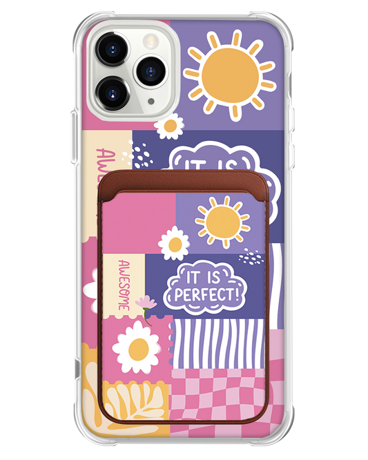 iPhone Magnetic Wallet Case - Abstract Quotes