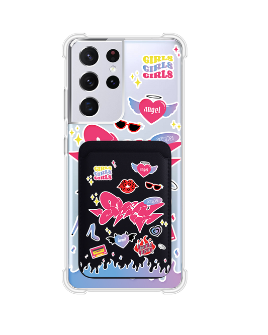 Android Magnetic Wallet Case - Aespa Spicy