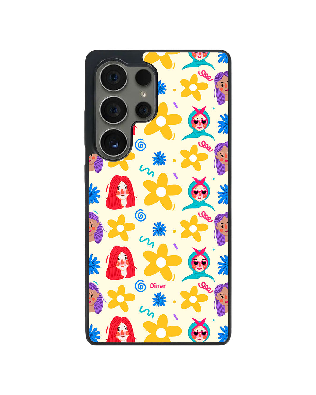 Android Avant-Gloss Grip Case - Daisy Faces
