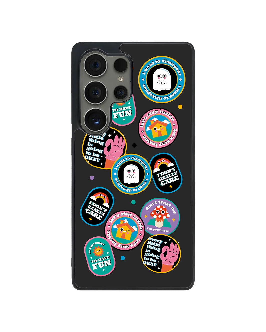 Android Avant-Gloss Grip Case - Monster Sticker Pack